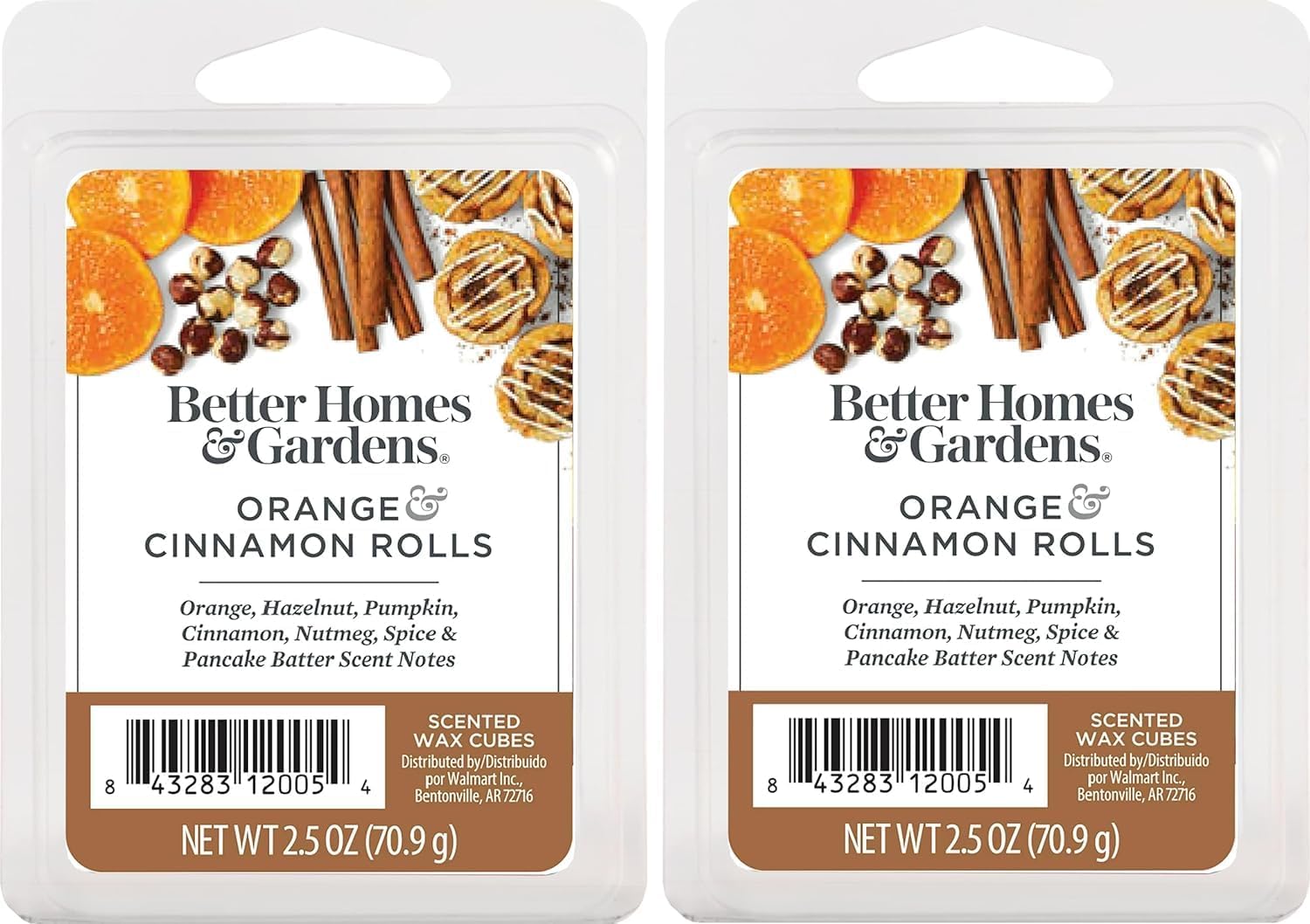 Generic Orange Cinnamon Rolls Scented Wax Melts 2 Pack