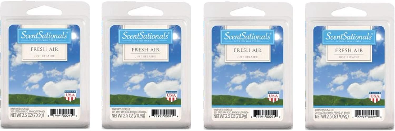 Scentsationals Fresh Air Scented Wax Cubes 4 Pack 1