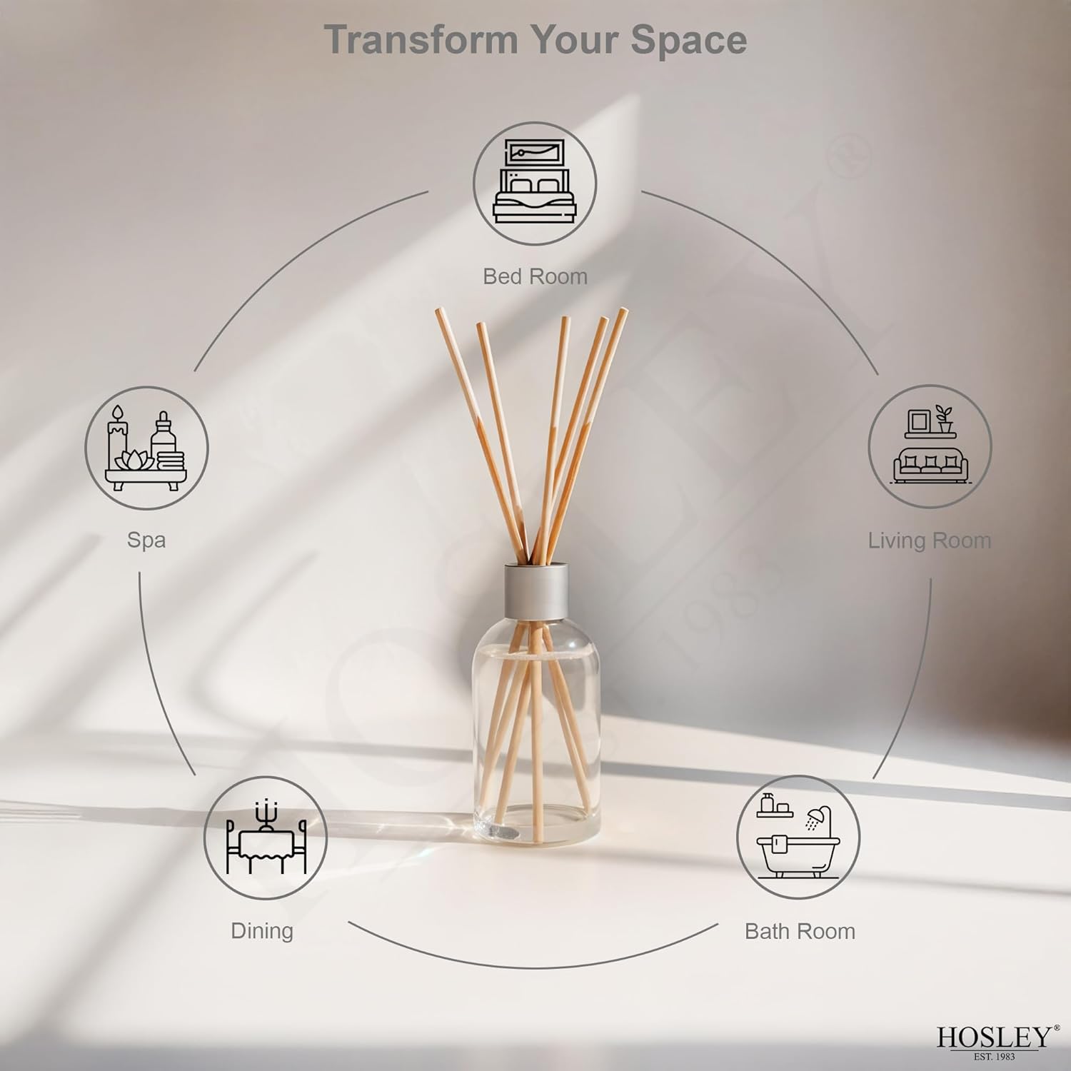 Hosley Cinnamon Roll Diffuser Refill Set of 2