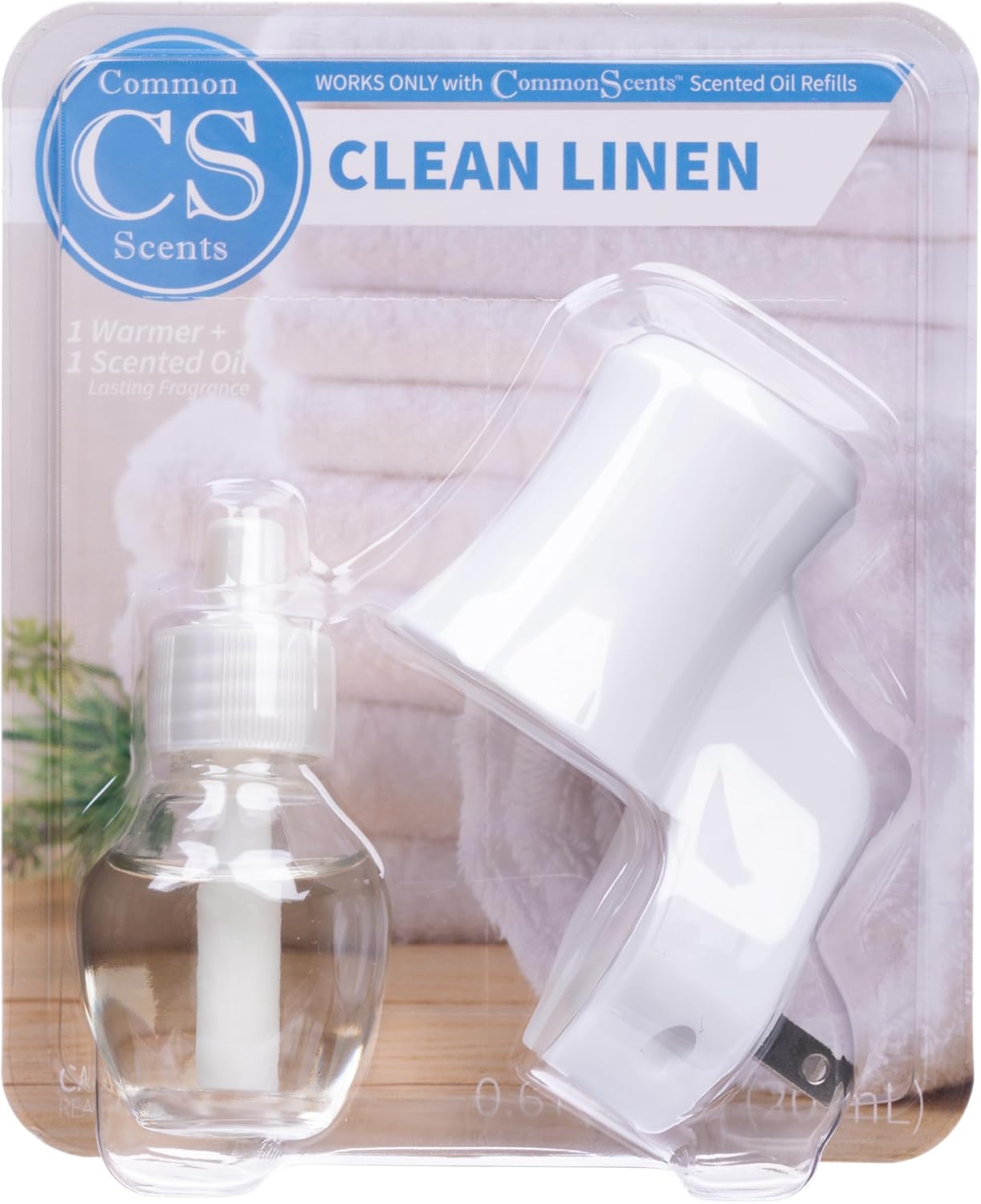 CommonScents Plug-In Diffuser Set - Clean Linen Fragrance