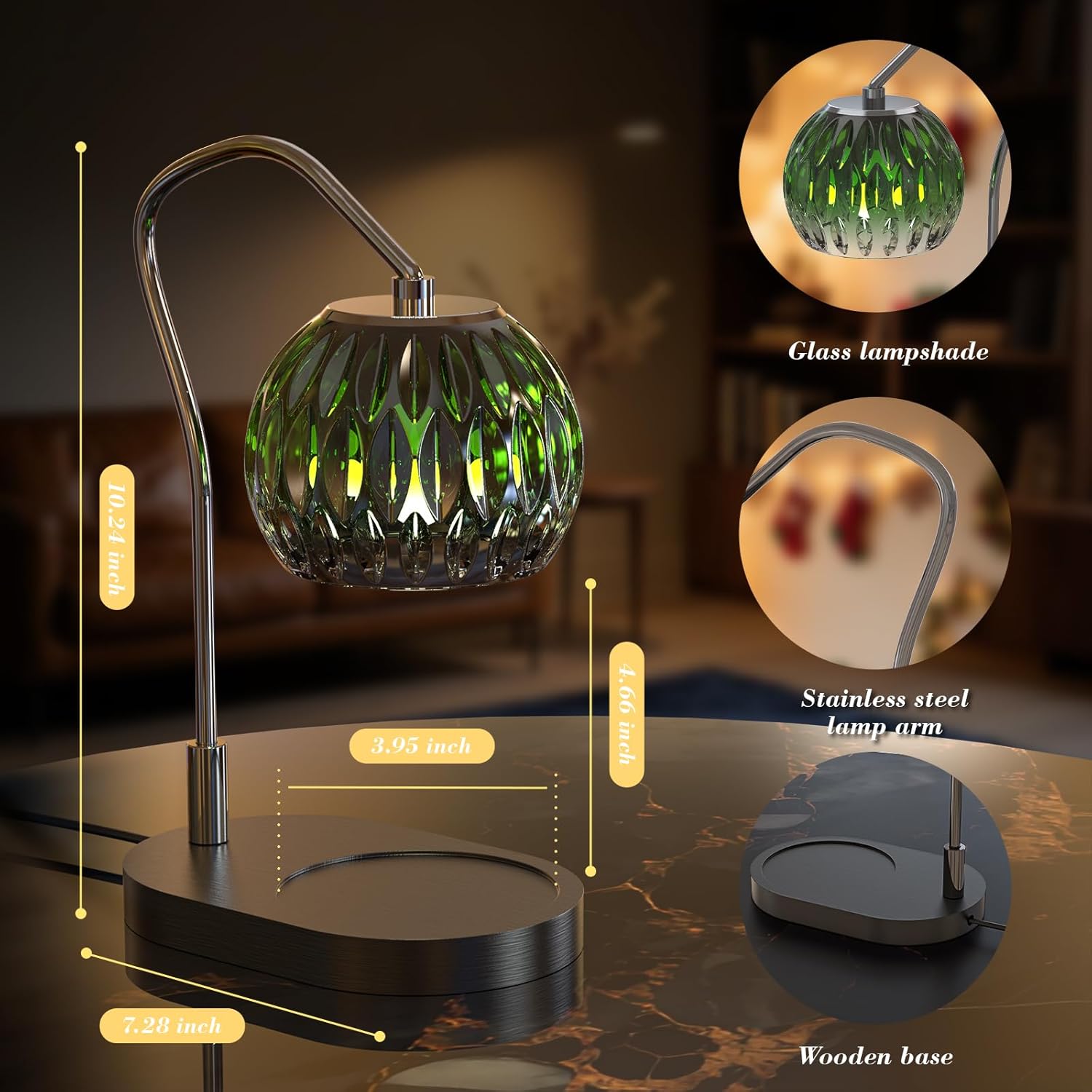 Candle Warmer Lamp with Timer and Dimmer for Jar Candles