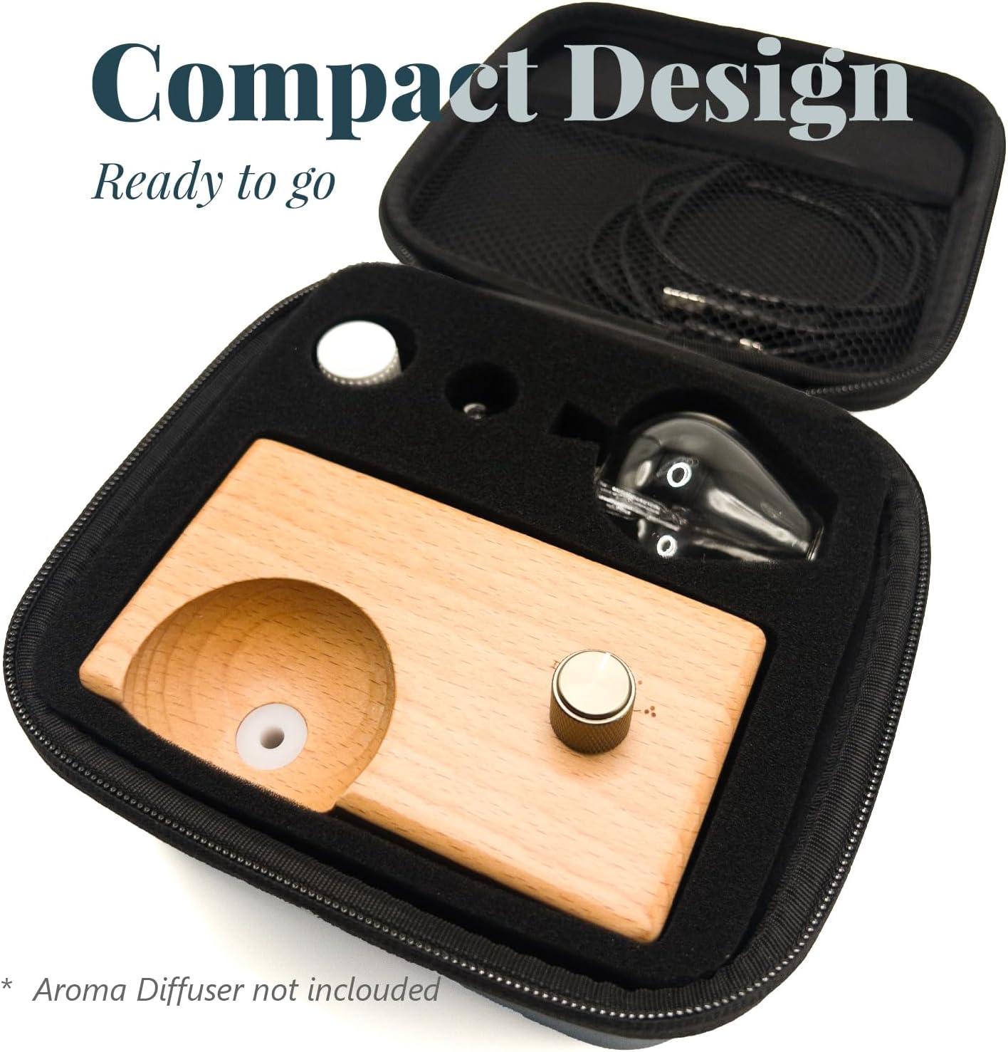 AromaMobi Essential Oil Diffuser Travel Case Fits Waterdrop Portable Protective Pouch
