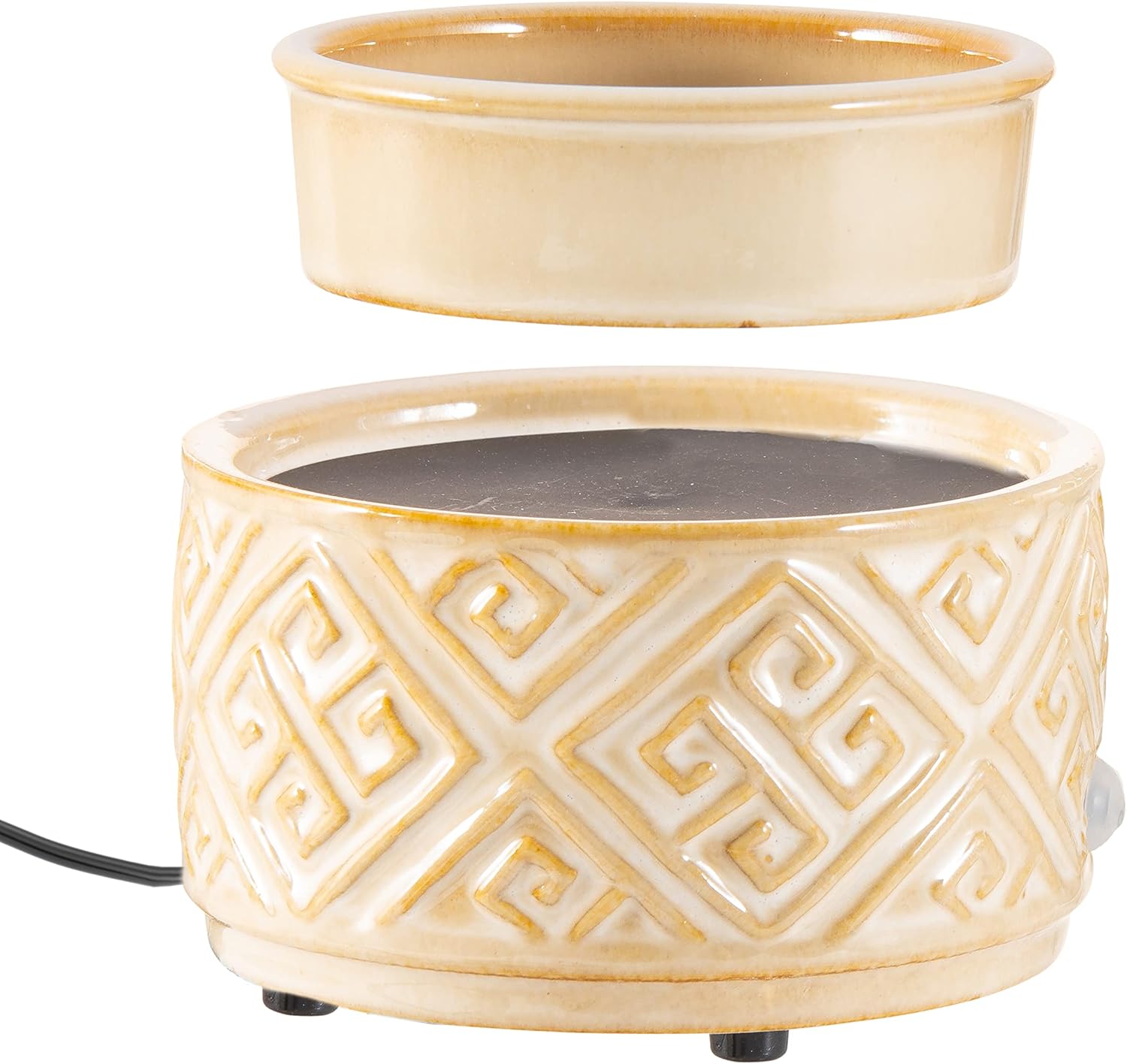 Ceramic Candle Warmer with Safety Timer 2-in-1 Electric
