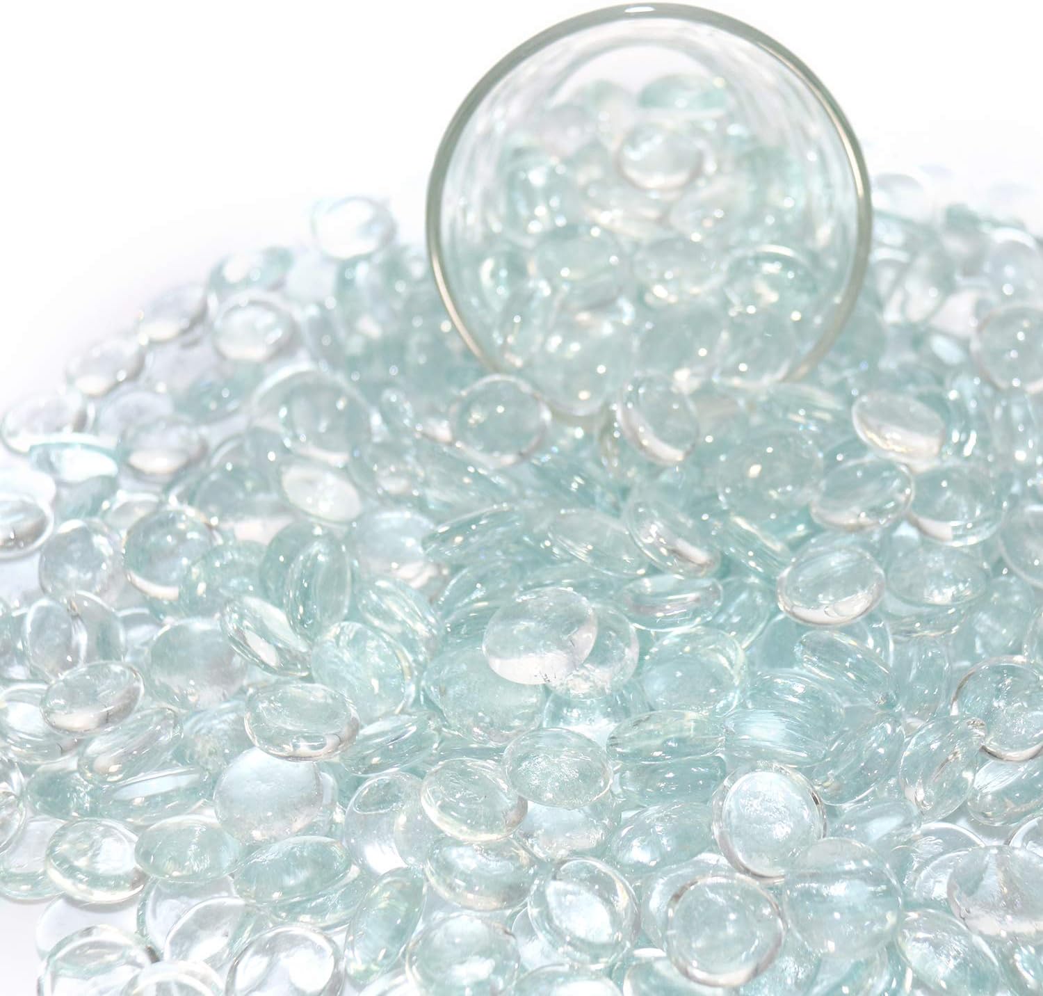 Clear Glass Marbles for Vases 5 LB Decorative Stones