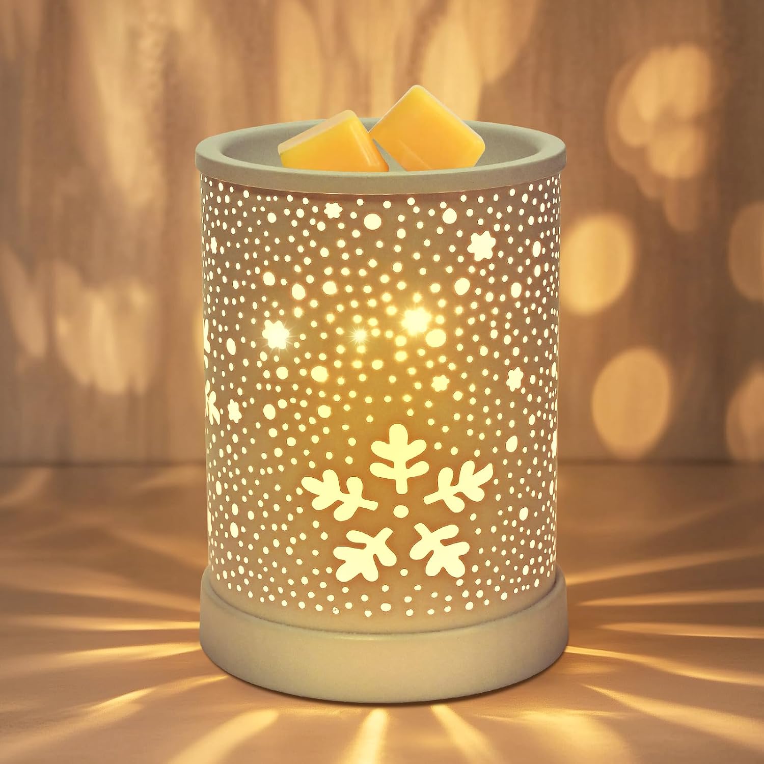 2-in-1 Electric Wax Melter with Timer and 2 Bulbs