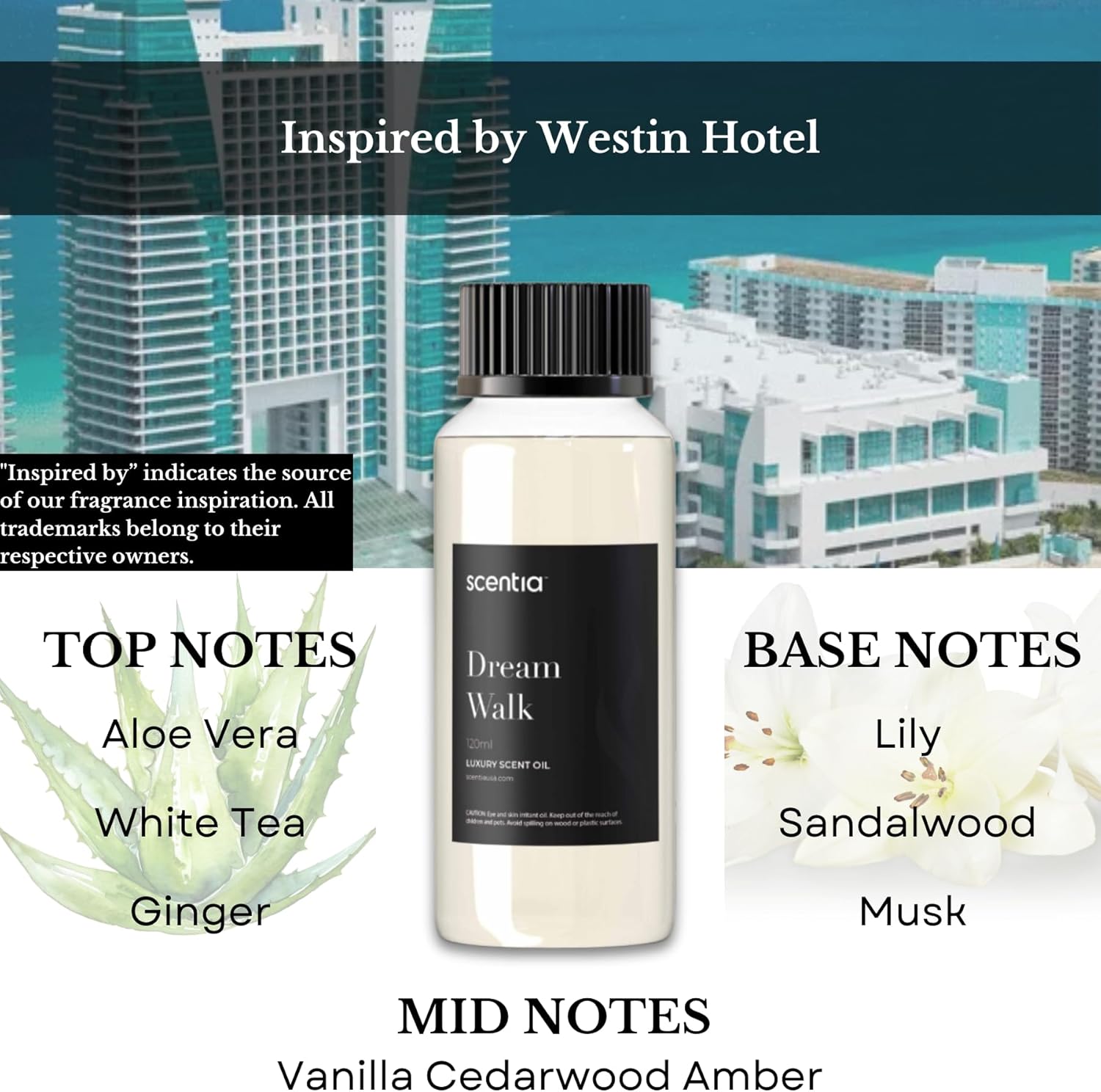 Scentia Hotel Diffuser Oil - Dream Walk 120ml