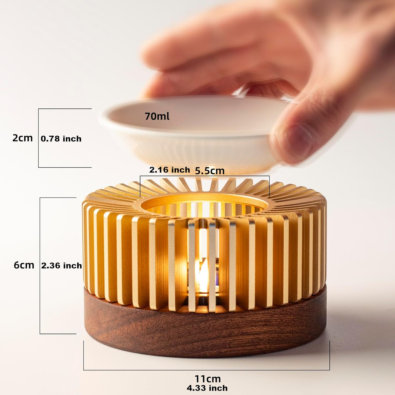 Essential Oil Diffuser Burner with Tea Light Holder