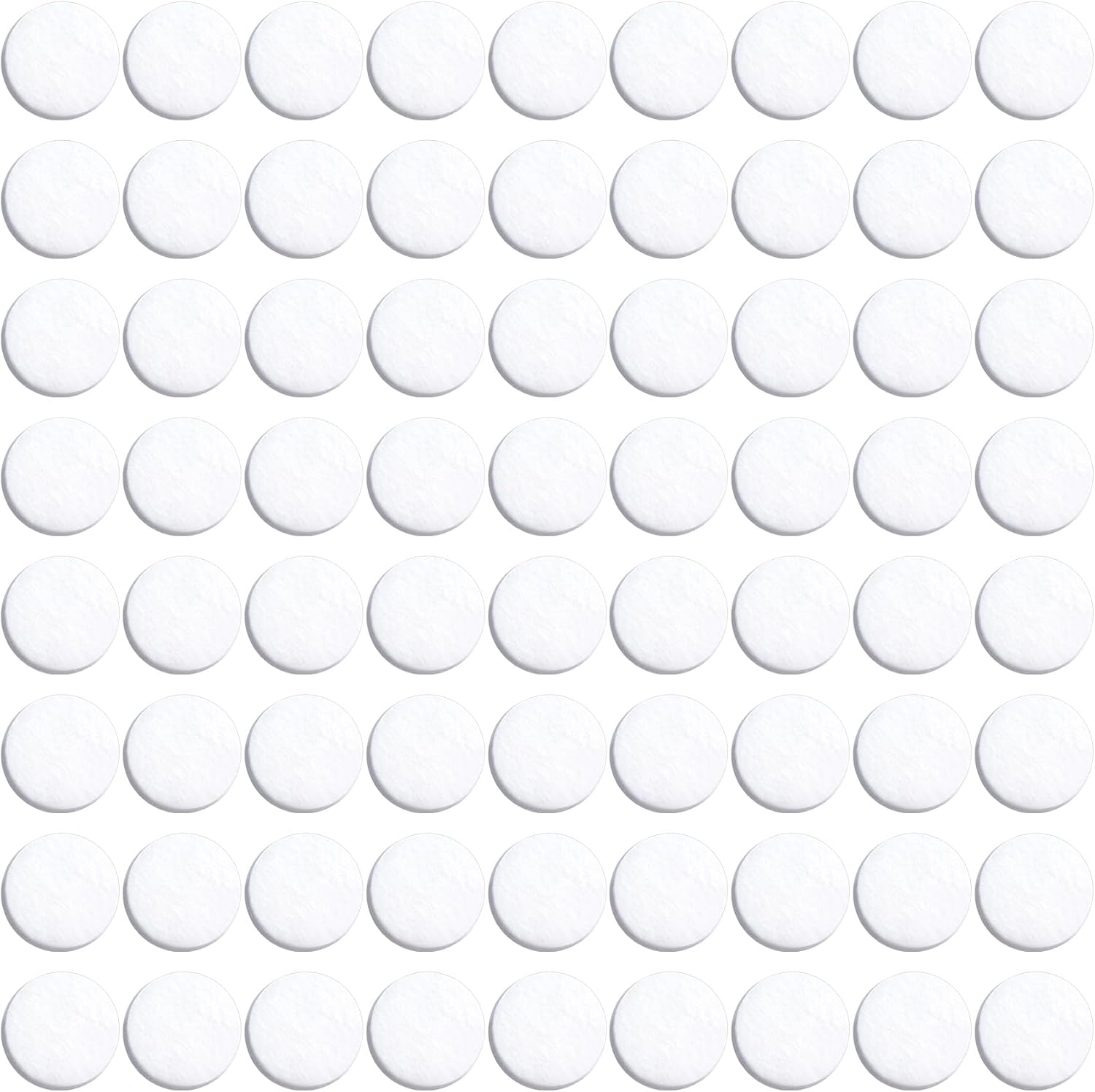 80pcs Unscented Aromatherapy Felt Pads for Car Diffuser - White