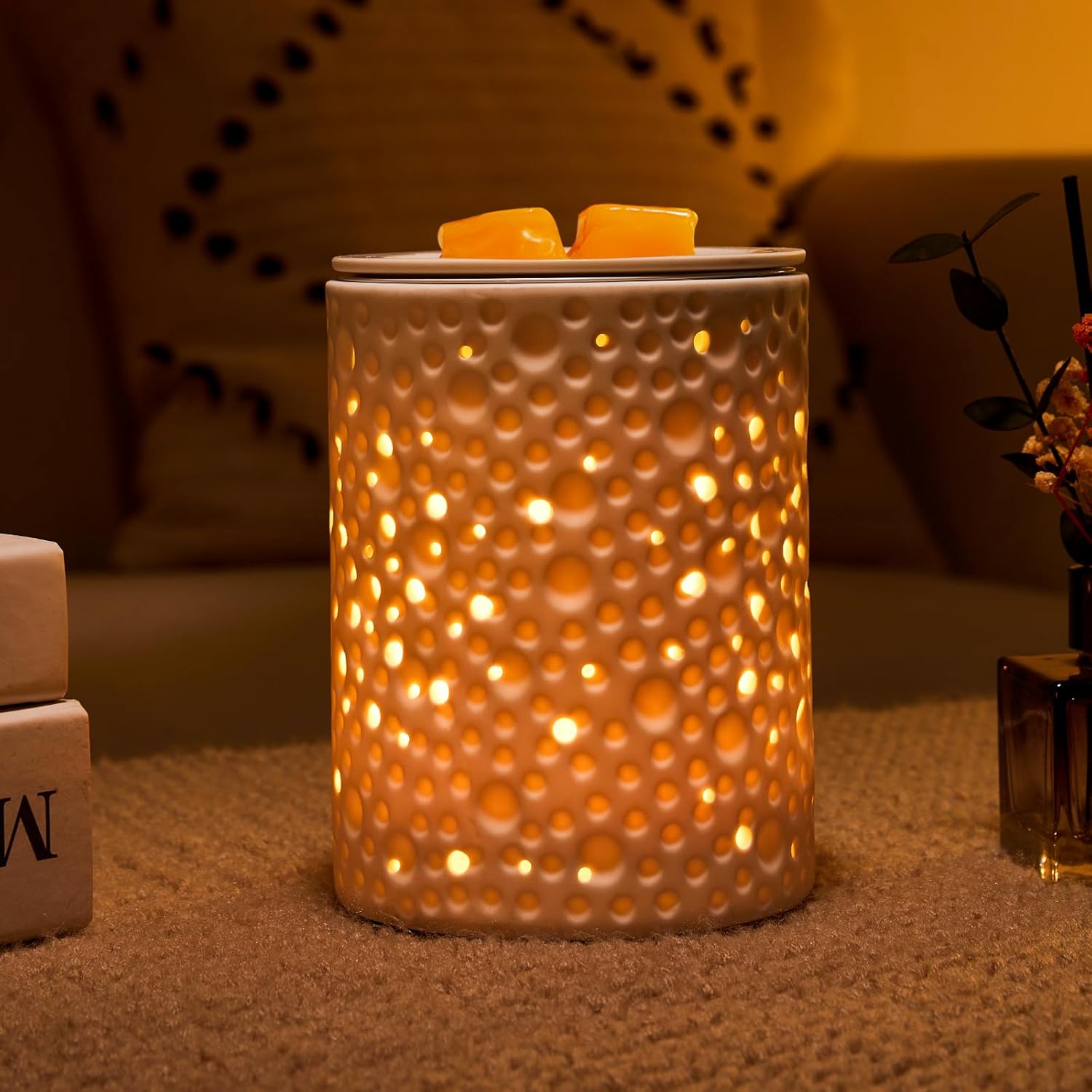 Planet Ceramic Electric Wax Melter with Timer and LED Light