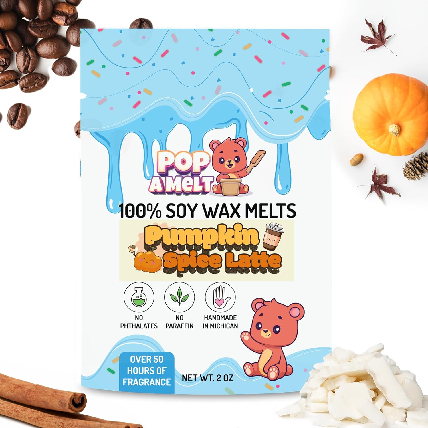Fall Mix Soy Wax Melts - 6 oz Non Toxic