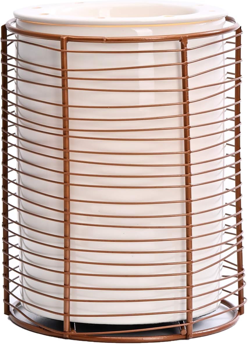 ASAWASA Ceramic Wax Melts Warmer with Iron Frame