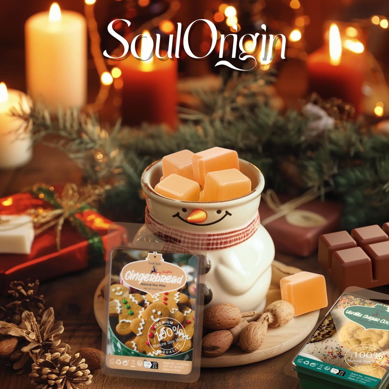SoulOrigin Christmas Soy Wax Melts 8x25oz Set