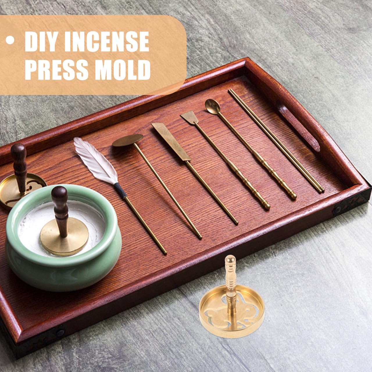 Brass Incense Press Mold Tool for DIY Incense Making