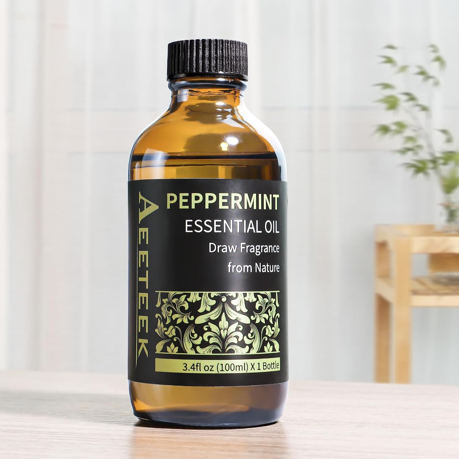 Aeeteek 100ml Peppermint Essential Oil Refill for Diffuser