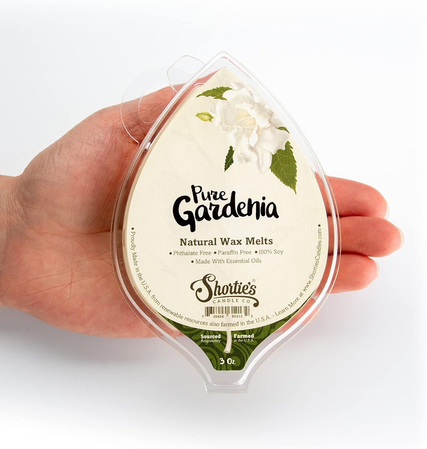 Shorties Candle Company Gardenia Soy Wax Melts 3 Pack