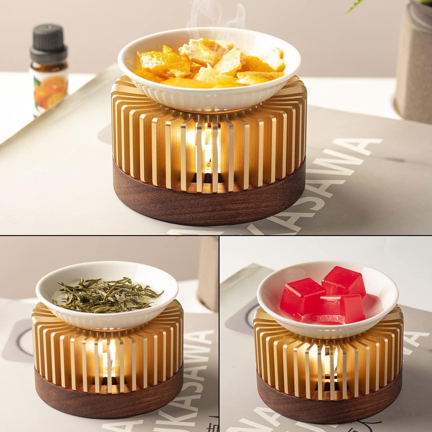Essential Oil Diffuser Burner with Tea Light Holder
