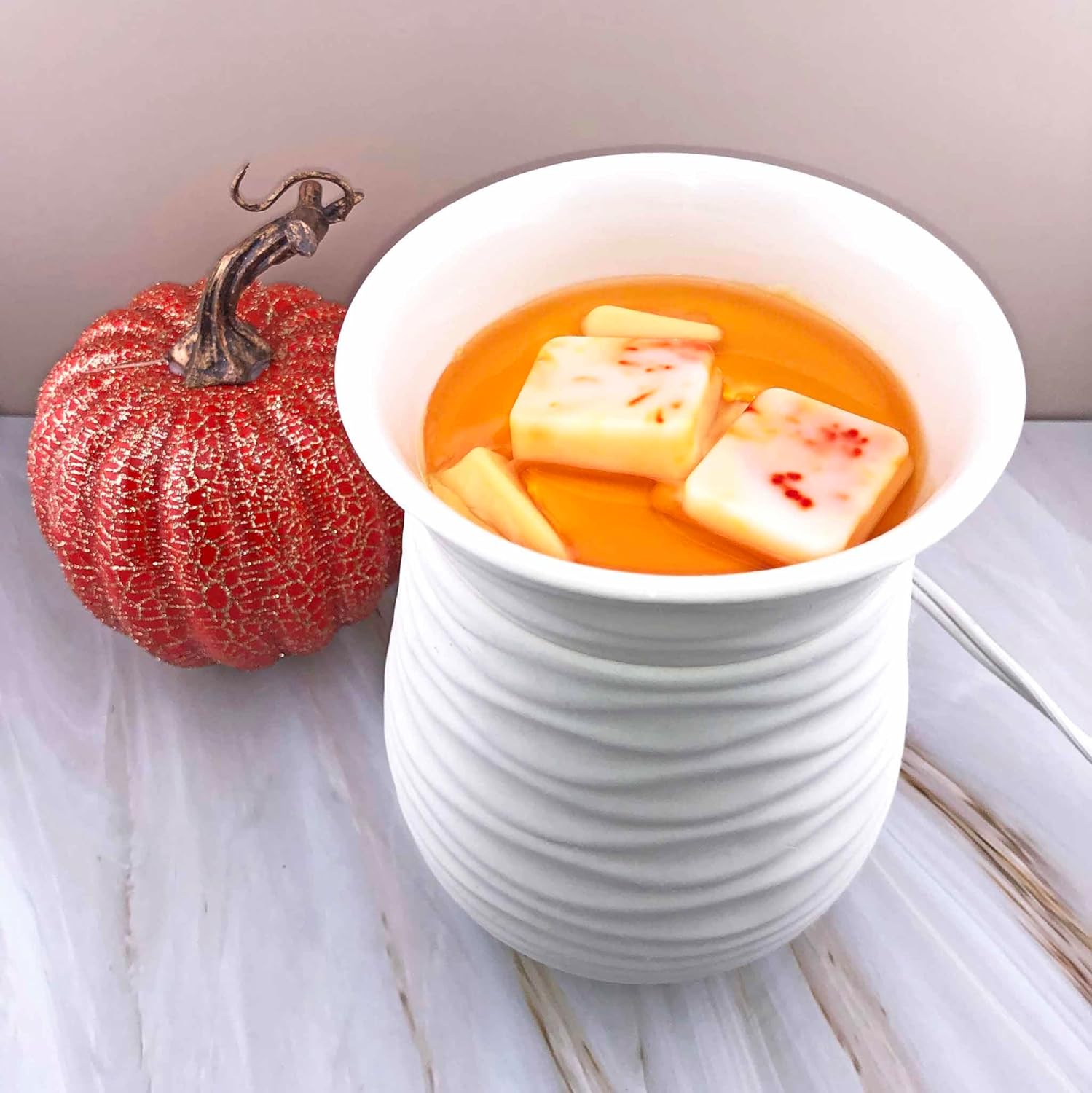 DaVoice Fall Wax Melts Soy Wax Blend - 6 Cubes Pumpkin Vanilla Marshmallow Scent