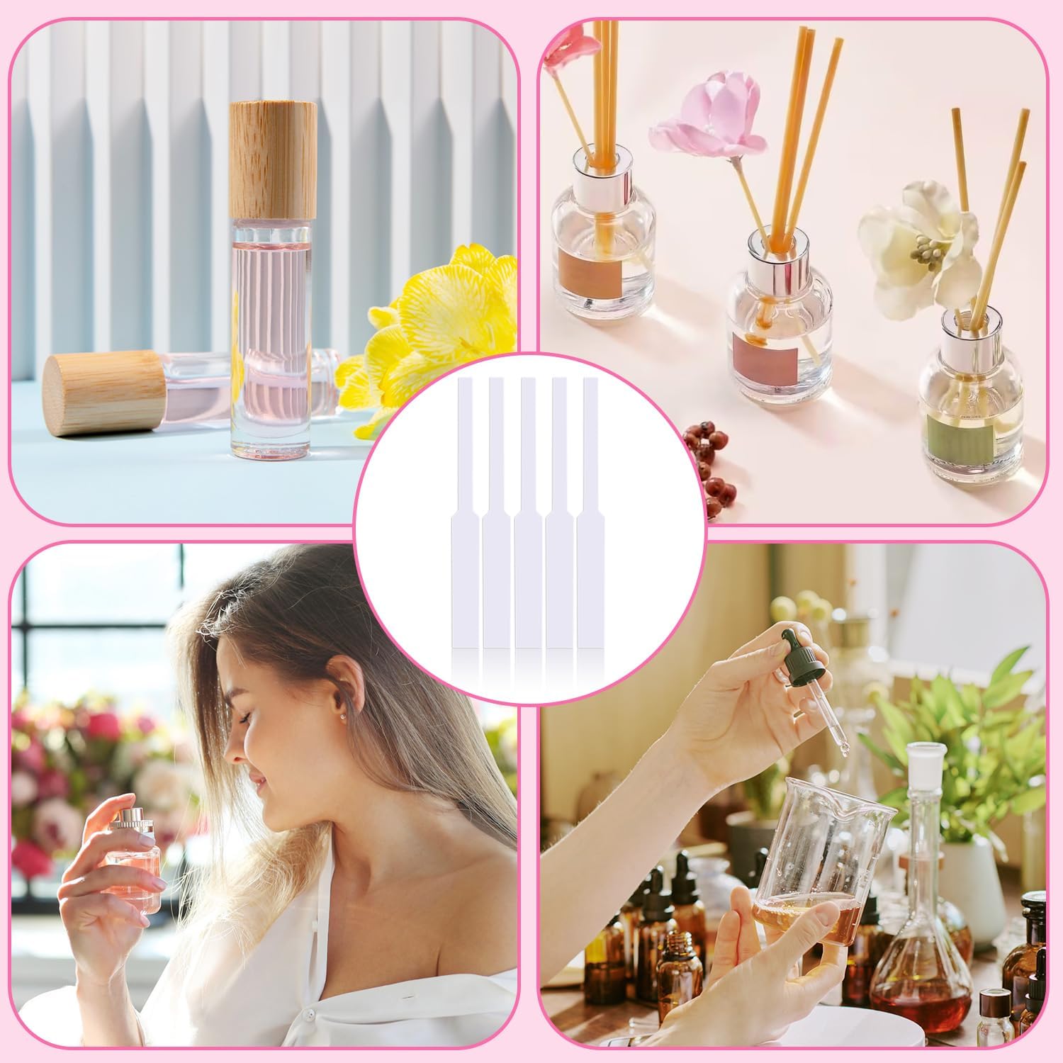 600Pcs Perfume Test Strips for Diffuser Aromatherapy Testing Scents