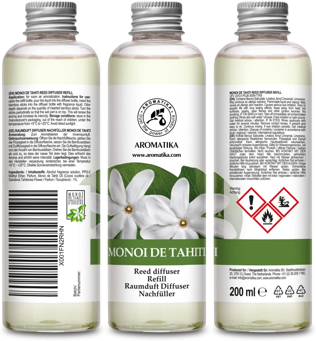 Jasmine Reed Diffuser Refill - Fresh Long Lasting Aroma