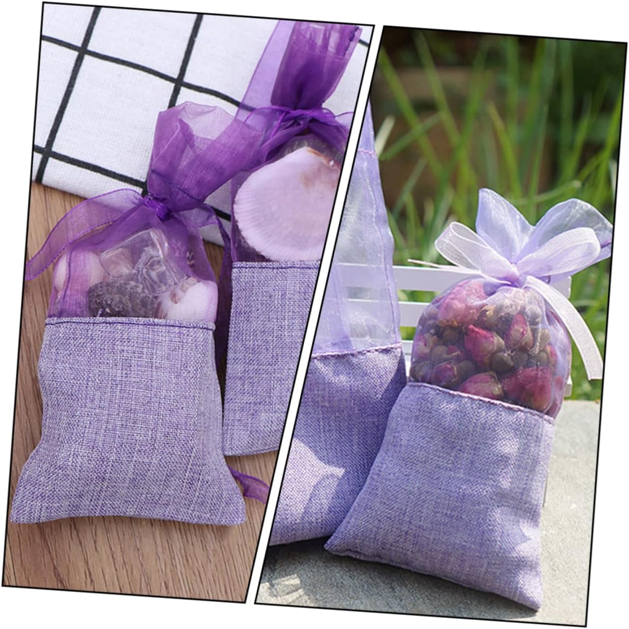 Nolitoy 24pcs Lavender Aromatic Air Fresh Sachet Pouches for Home