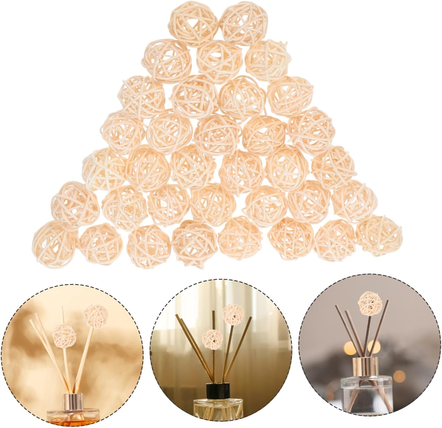 HEALLILY Aromatherapy Rattan Balls for Home Decor