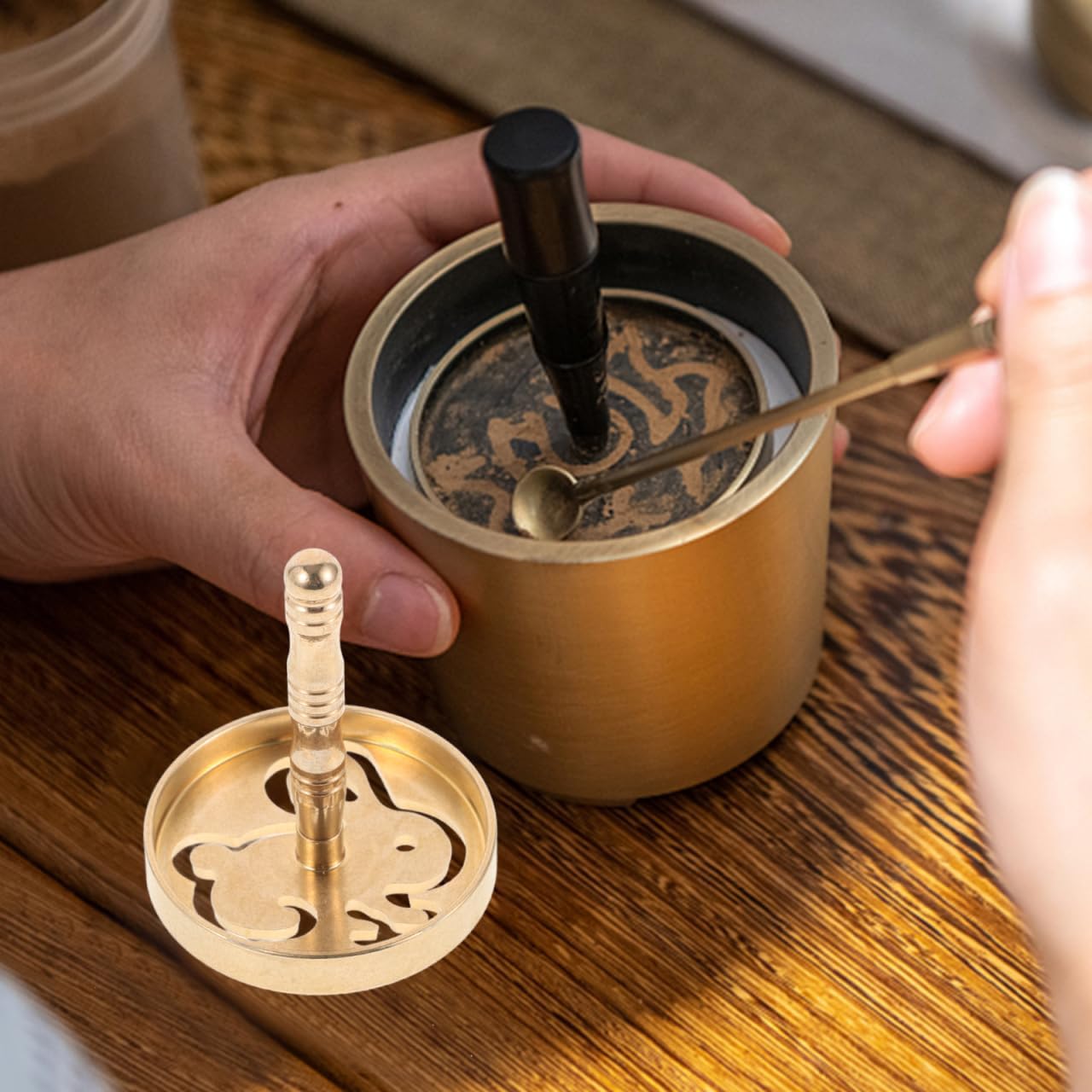 Brass Incense Press Mold Tool for DIY Incense Making