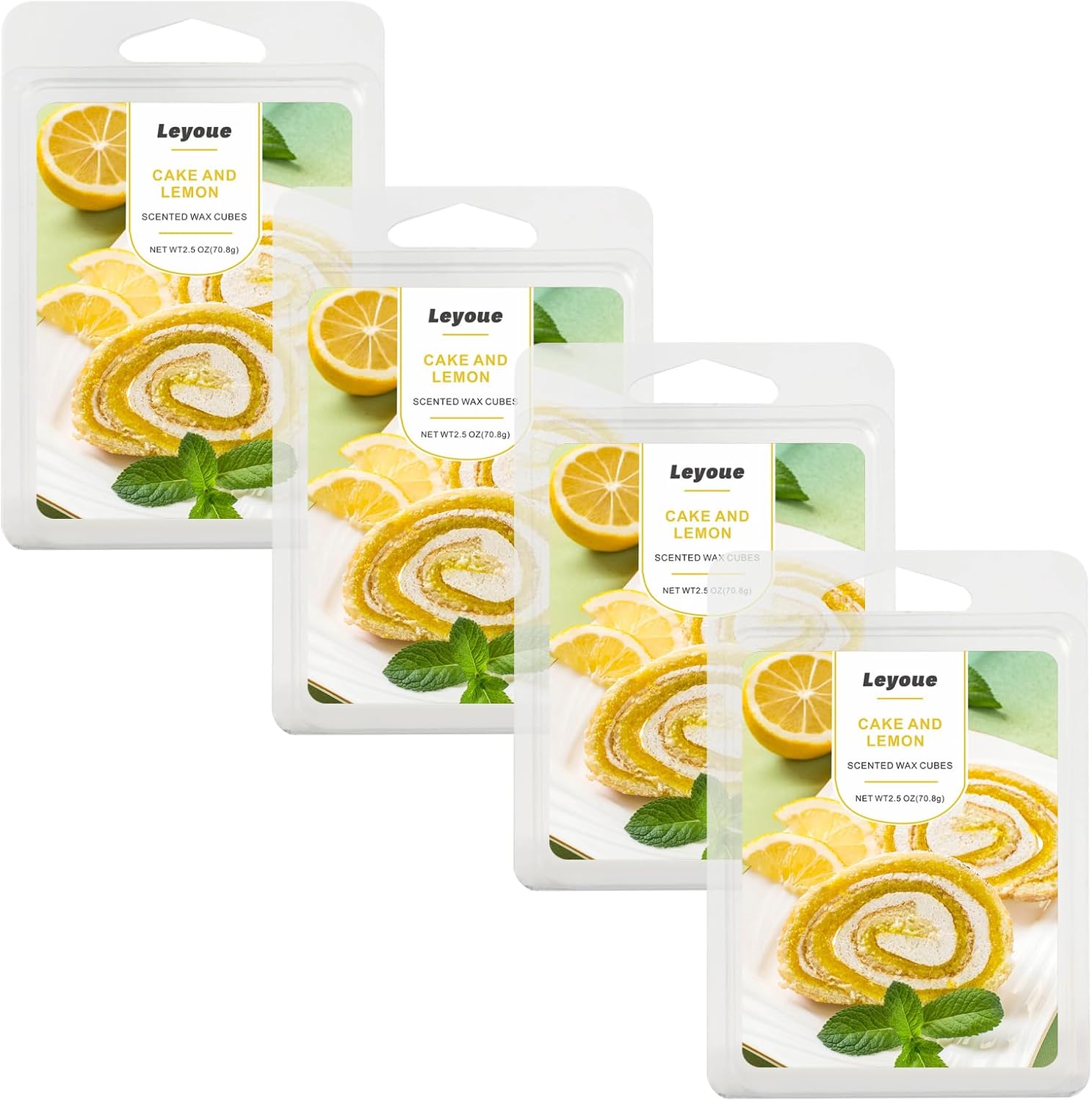 Set of 4 Lemon Cake Scented Wax Melts