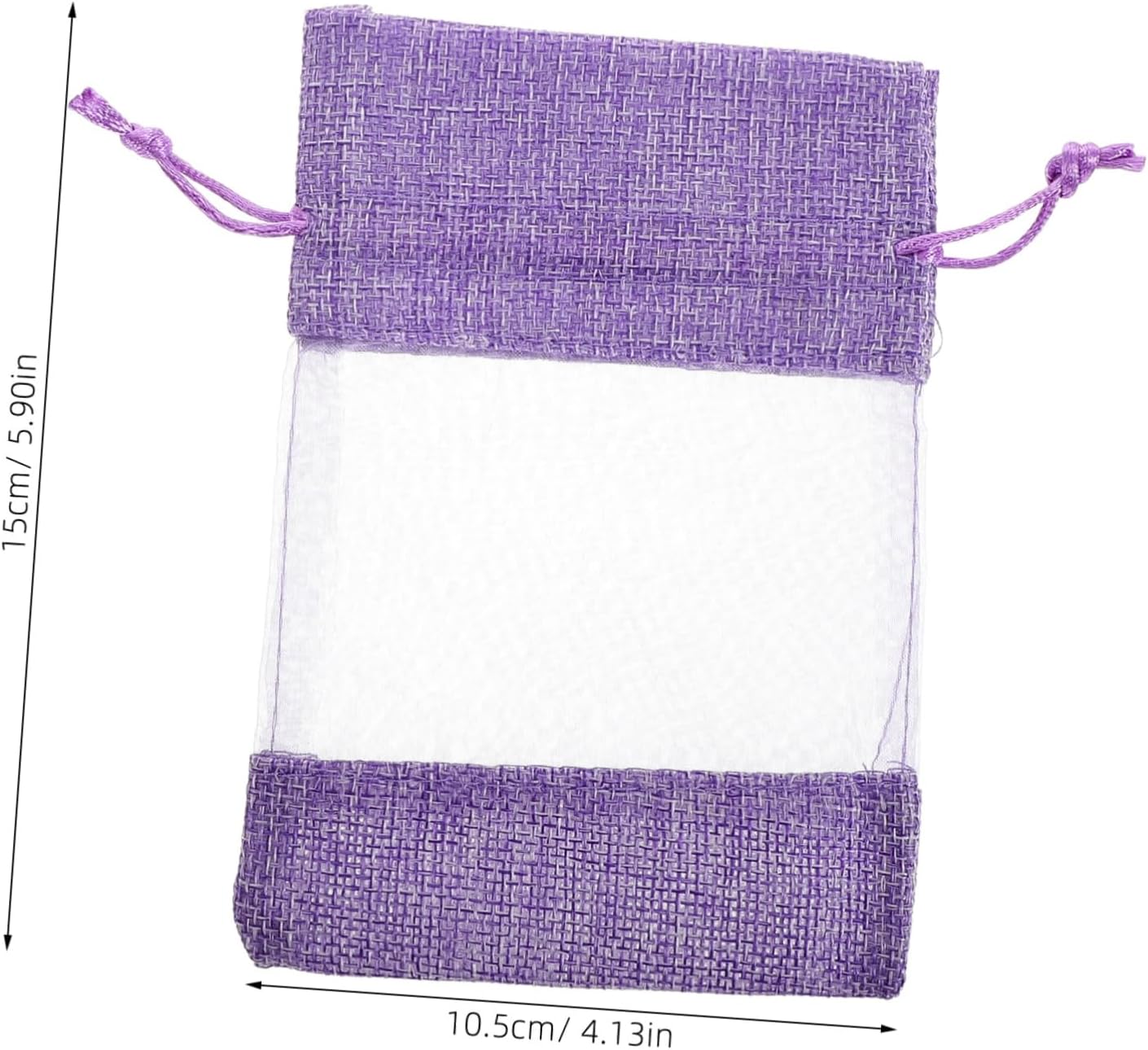 Cabilock 10pcs Lavender Sachet Bags with Drawstring Closure and Fine Mesh Design