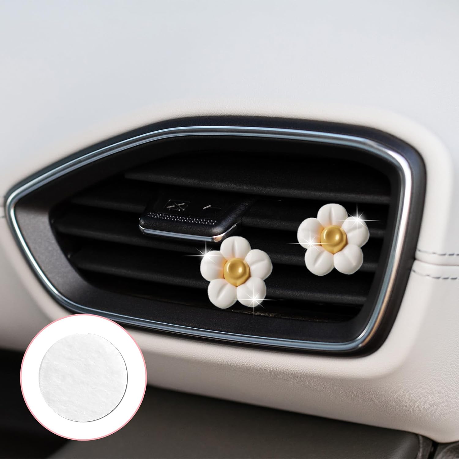 Car Aromatherapy Refill Felt Pads 100 Pcs