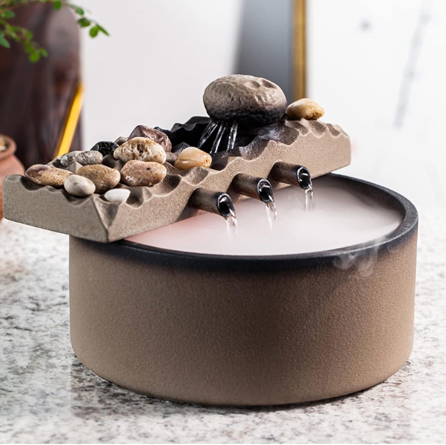 EQUALIZE Desktop Fountain with Water Mist Machine