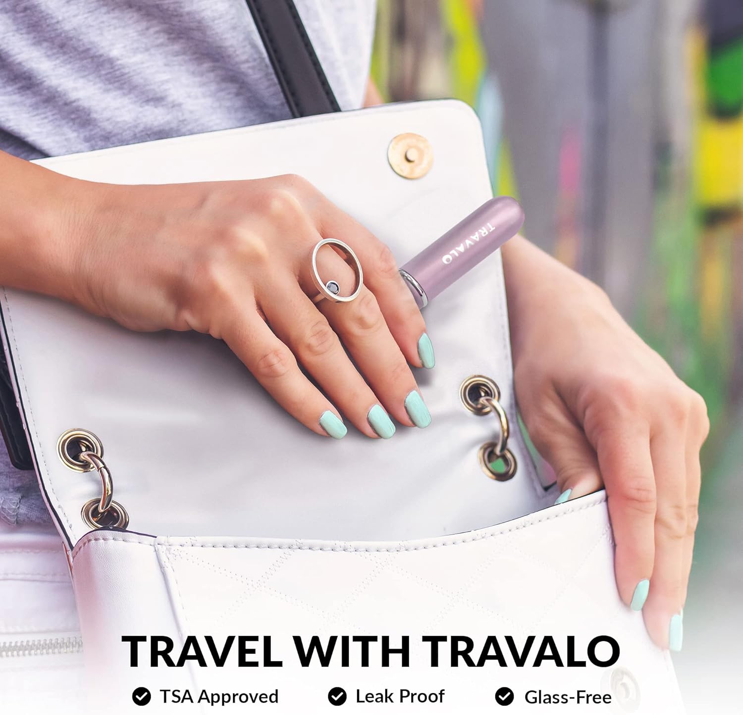Travalo Bijoux Oval Perfume Atomizer - Travel Refill U-Change System TSA Approved