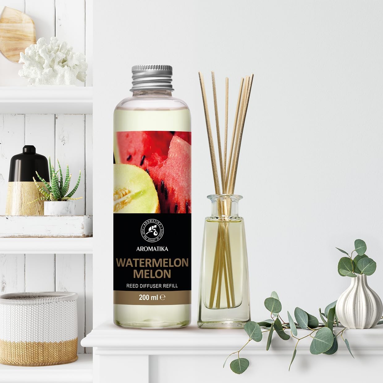 Watermelon Melon Scented Reed Diffuser Refill 68 Fl Oz
