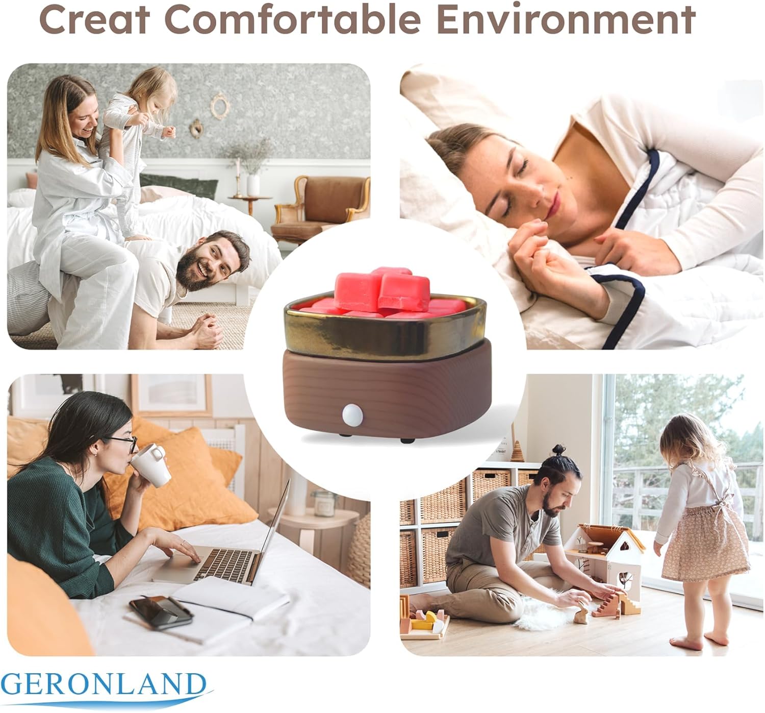 Geronland 3-in-1 Electric Wax Melt Warmer