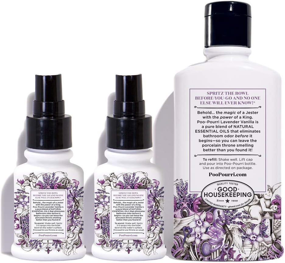 Poo-Pourri Lavender Vanilla Refill Set