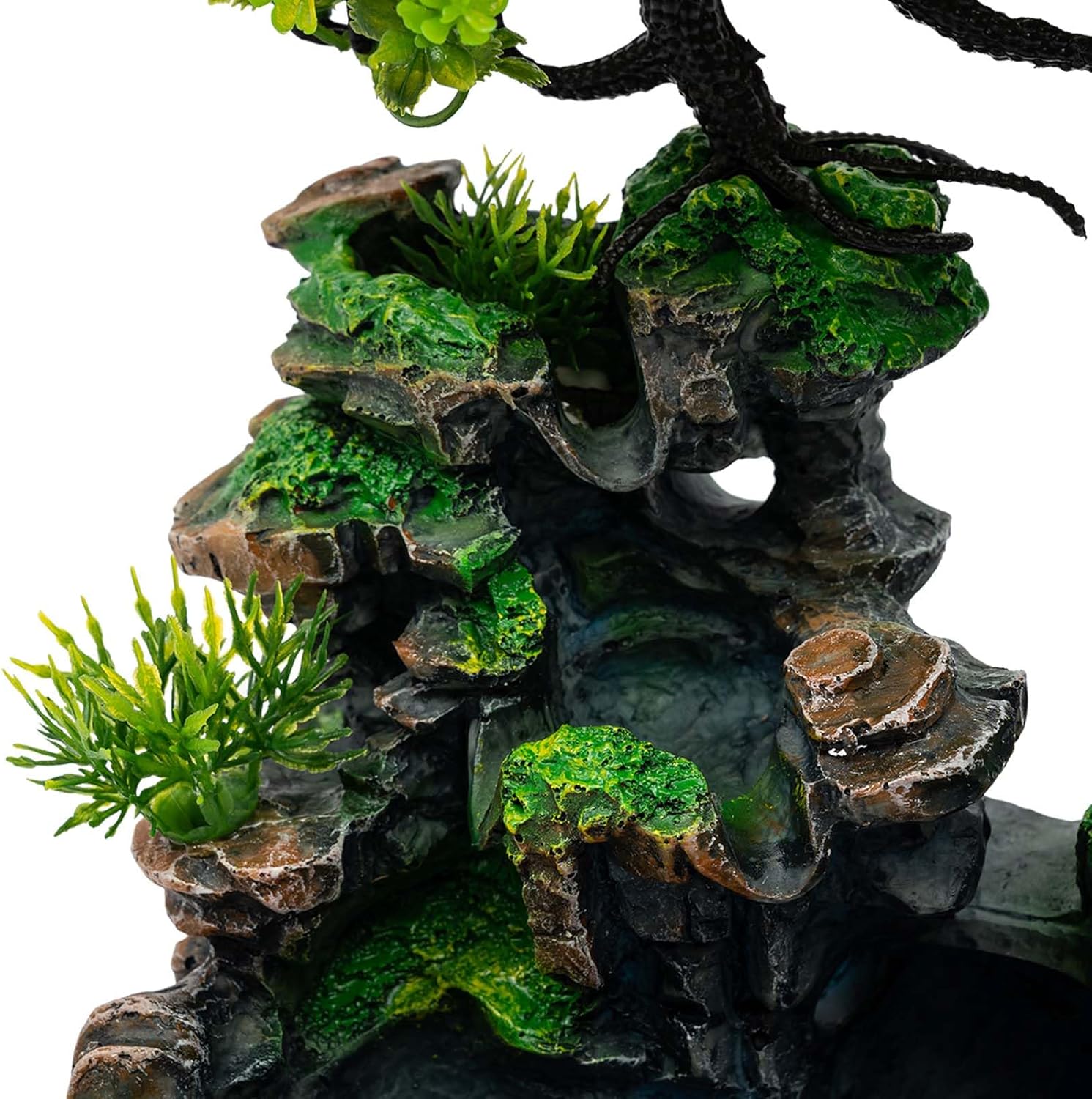 TBVECHI Tabletop Fountain with LED and Humidifier