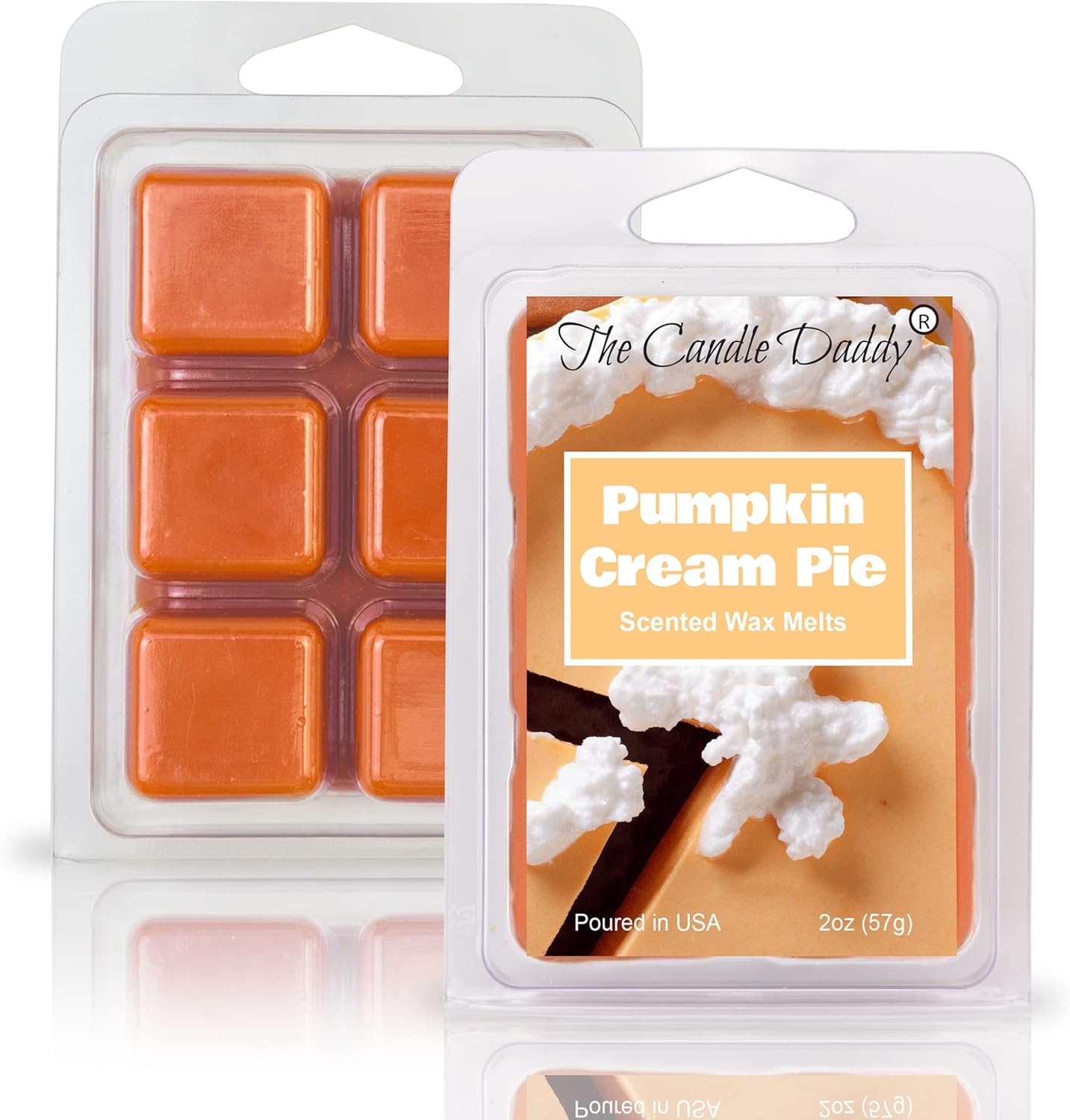 Candle Daddy Pumpkin Cream Pie Wax Melts - 2 Oz 6 Cubes Fall Spice