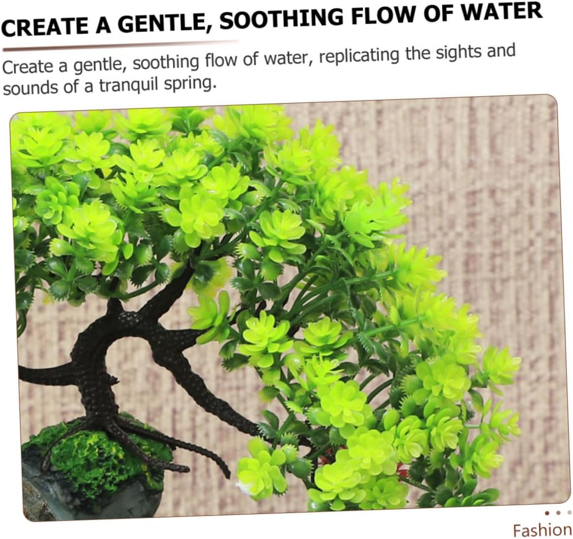 LIFKOME Tabletop Fountain Waterfall Indoor Decor