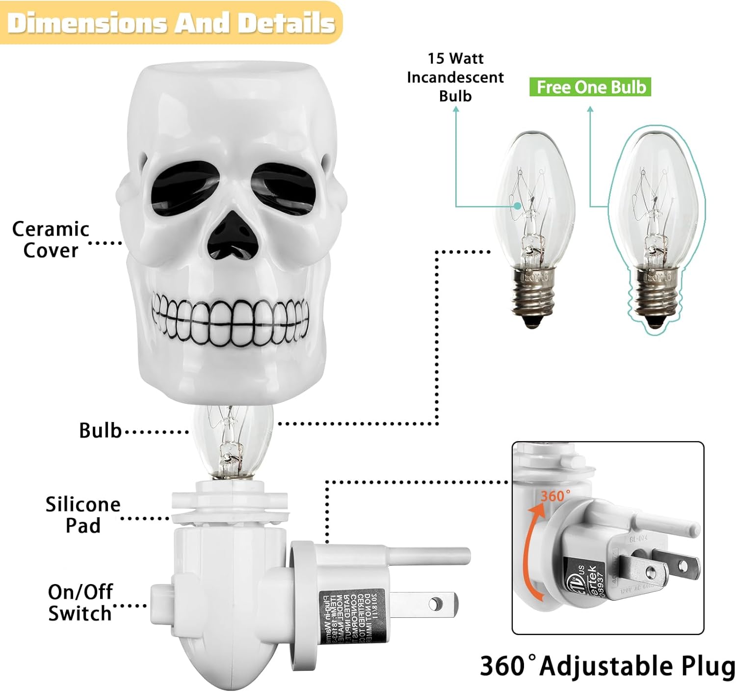 STAR MOON Halloween Plug-In Fragrance Warmer with Night Light