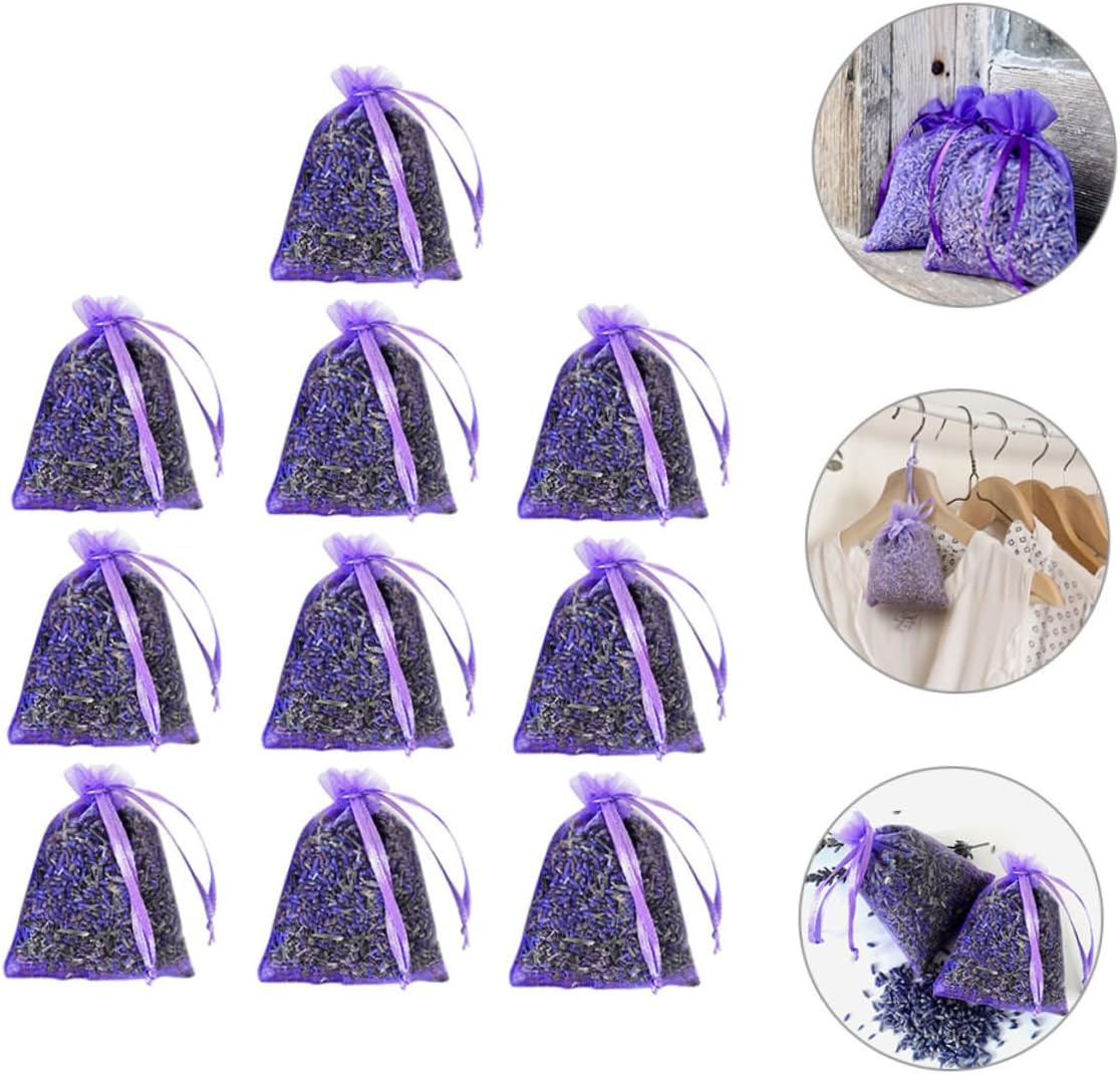 10pcs Lavender Sachets for Closets Home Fragrance Fresheners
