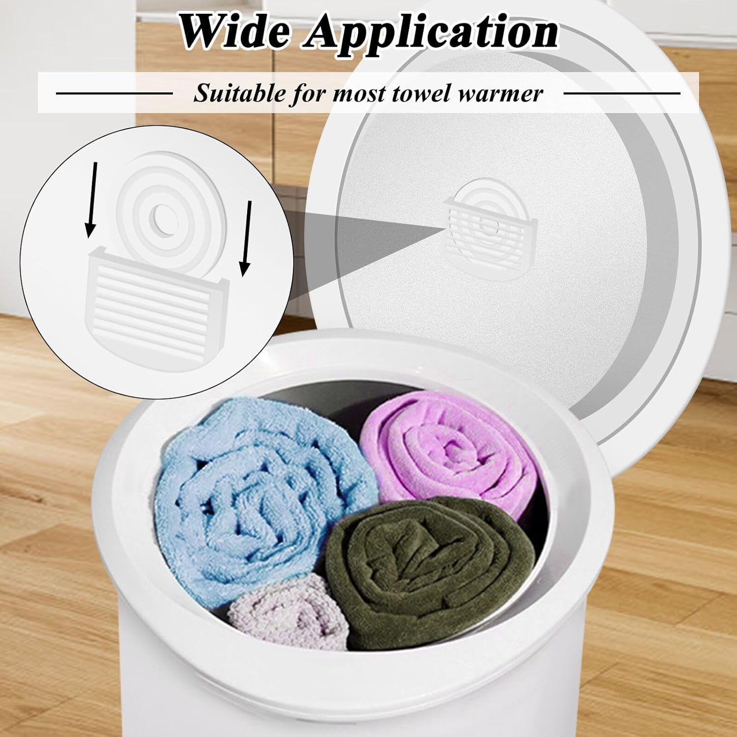24PCS Fragrance Discs for Towel Warmers with 3 Ribbons 8 Favors