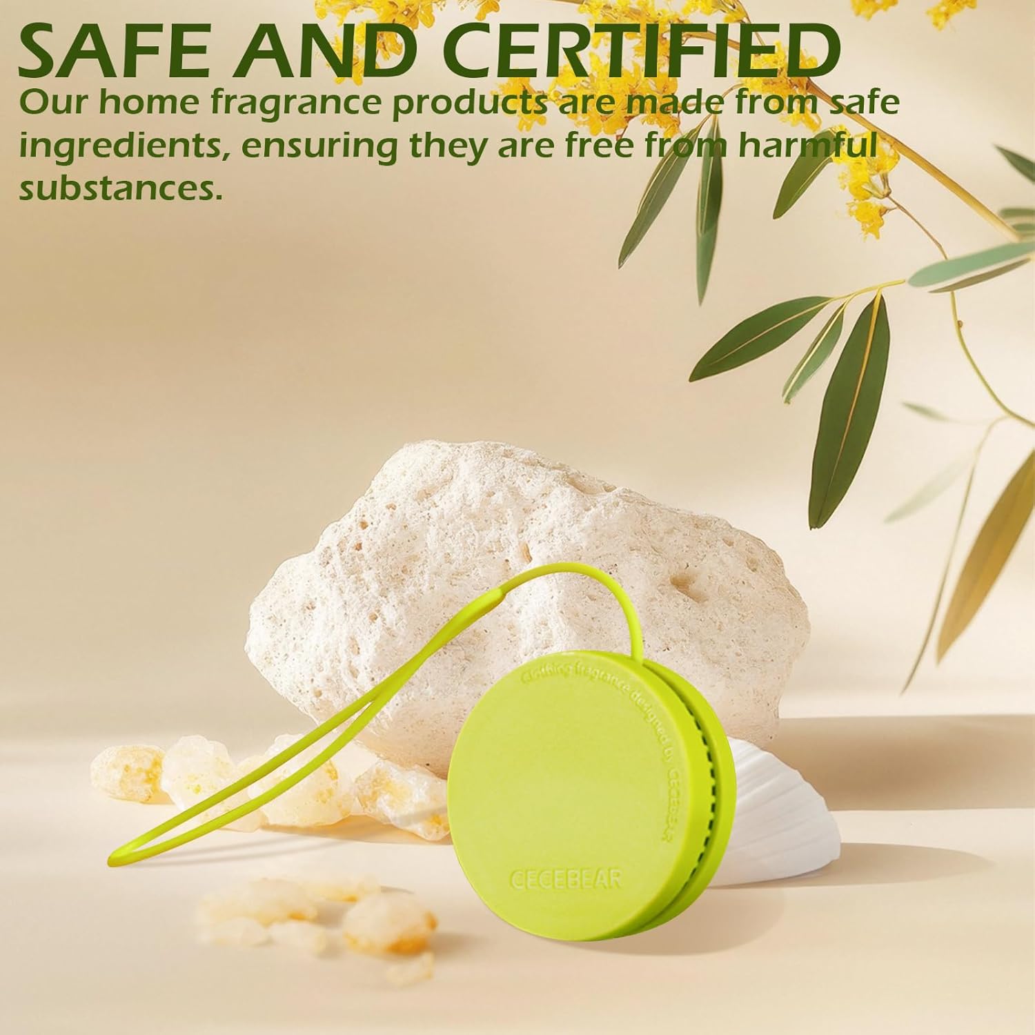 2pcs Longjing Osmanthus Scented Sachets - Freshener for Clothes Closet and Room