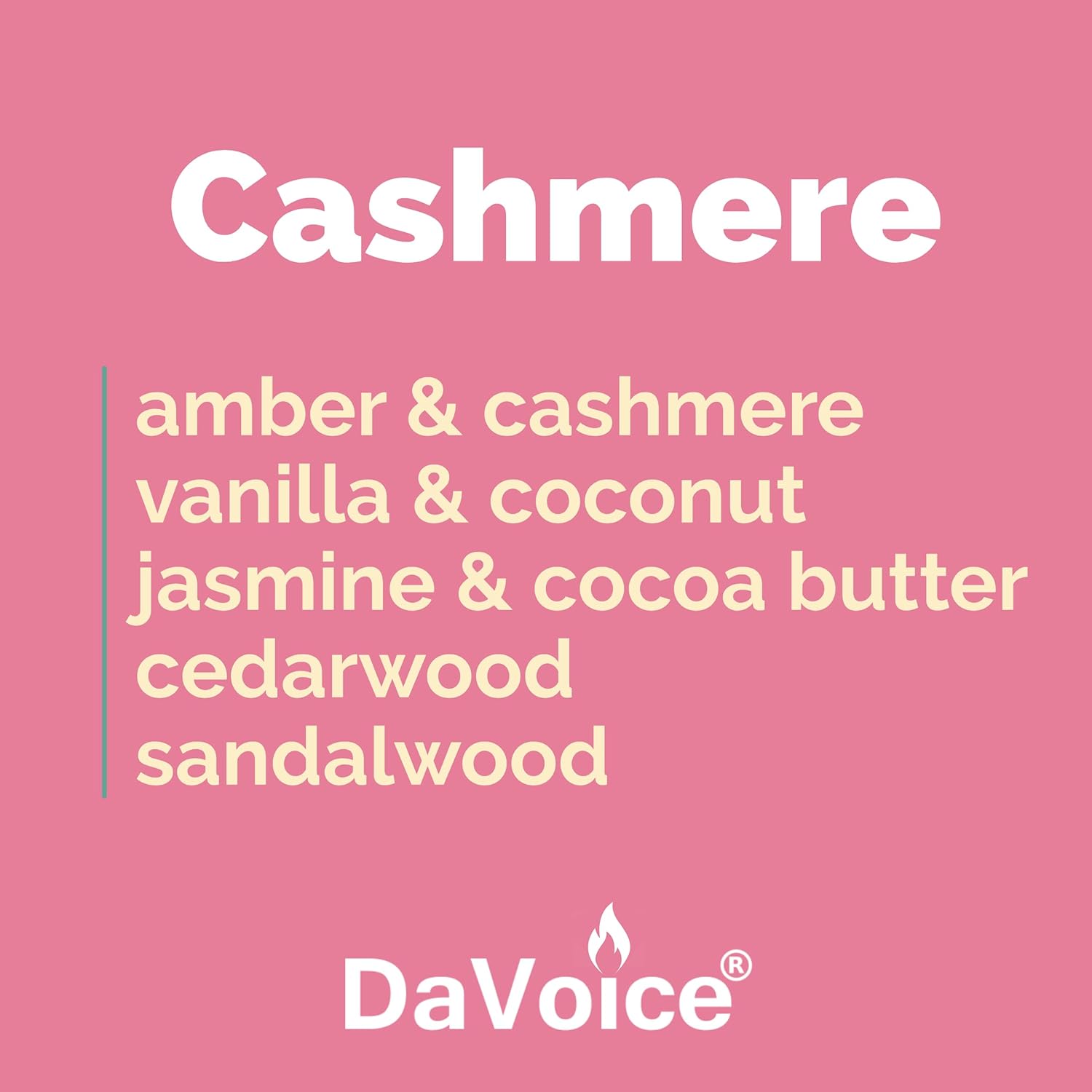 Winter Scented Wax Melts Cashmere Vanilla Coconut Jasmine Cedarwood Sandalwood