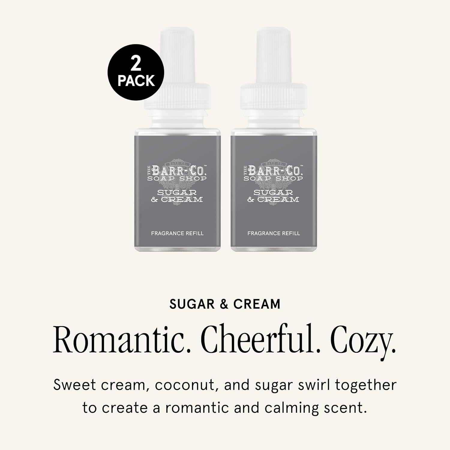 Pura Barr-Co Home Scent Refill 2 Pack - Sugar Cream