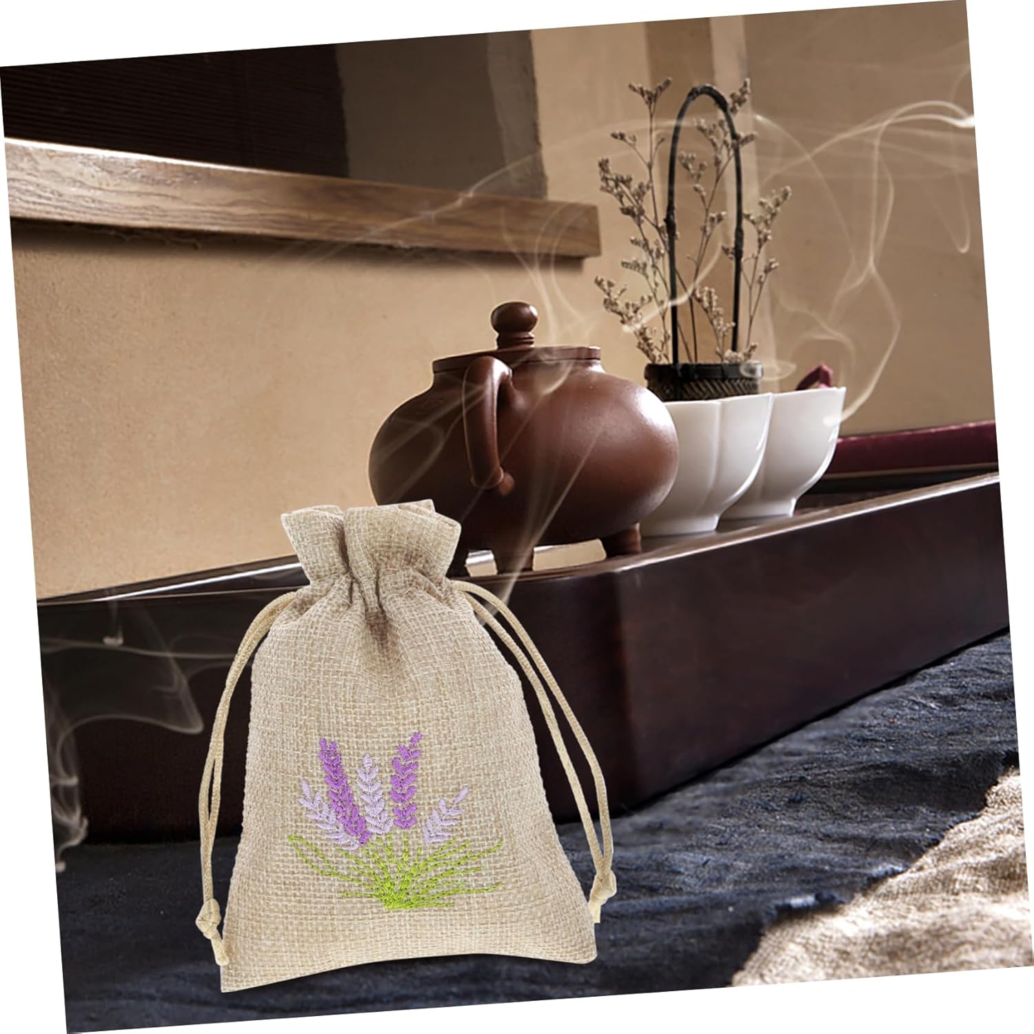Refillable Lavender Sachet Bags 10pcs for Home and Car Use