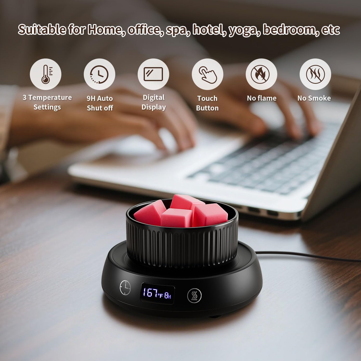 Lyty 3-in-1 Wax Melt Warmer with 8H Auto Shut Off