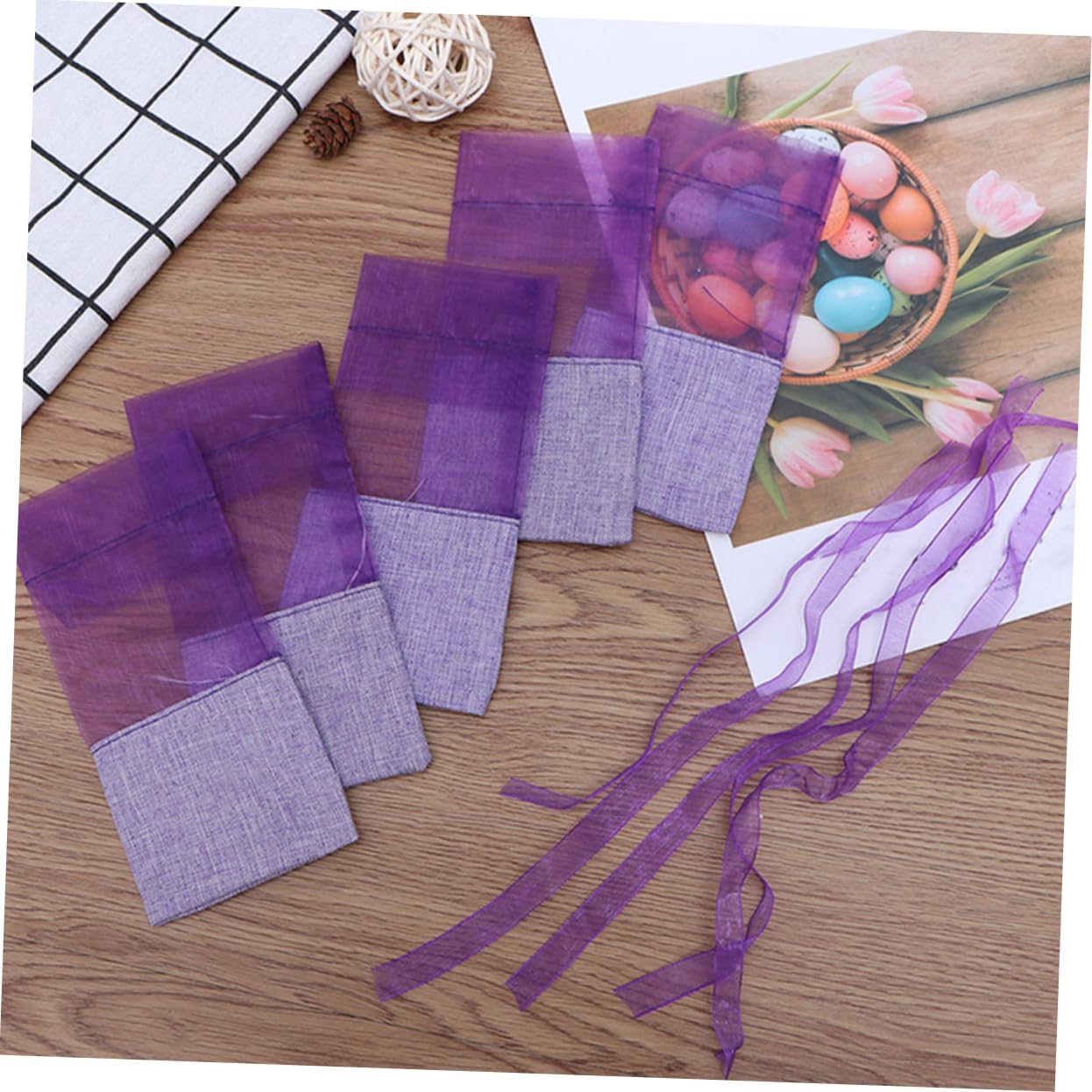 OATIPHO 24pcs Lavender Sachet Bags Air Freshener Pouches