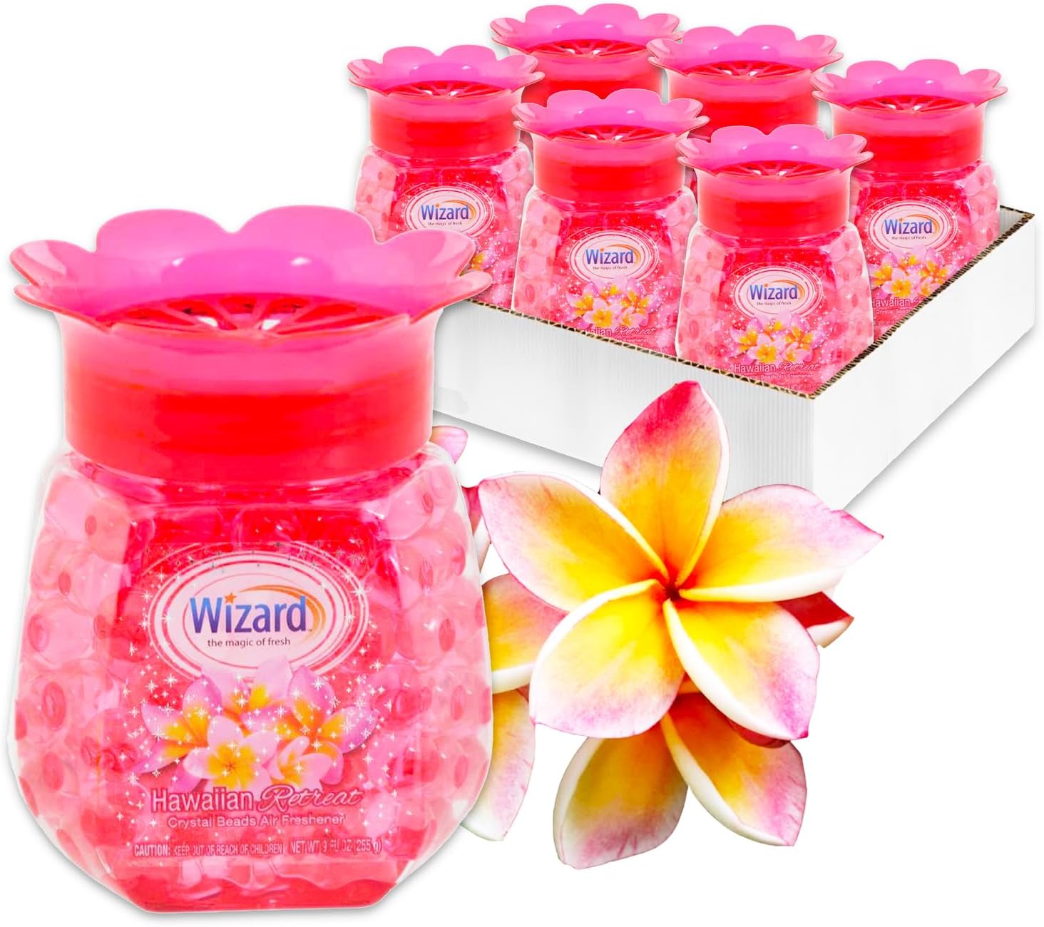 Hawaiian Retreat Air Freshener Set - 6 Beads with 9oz Jar