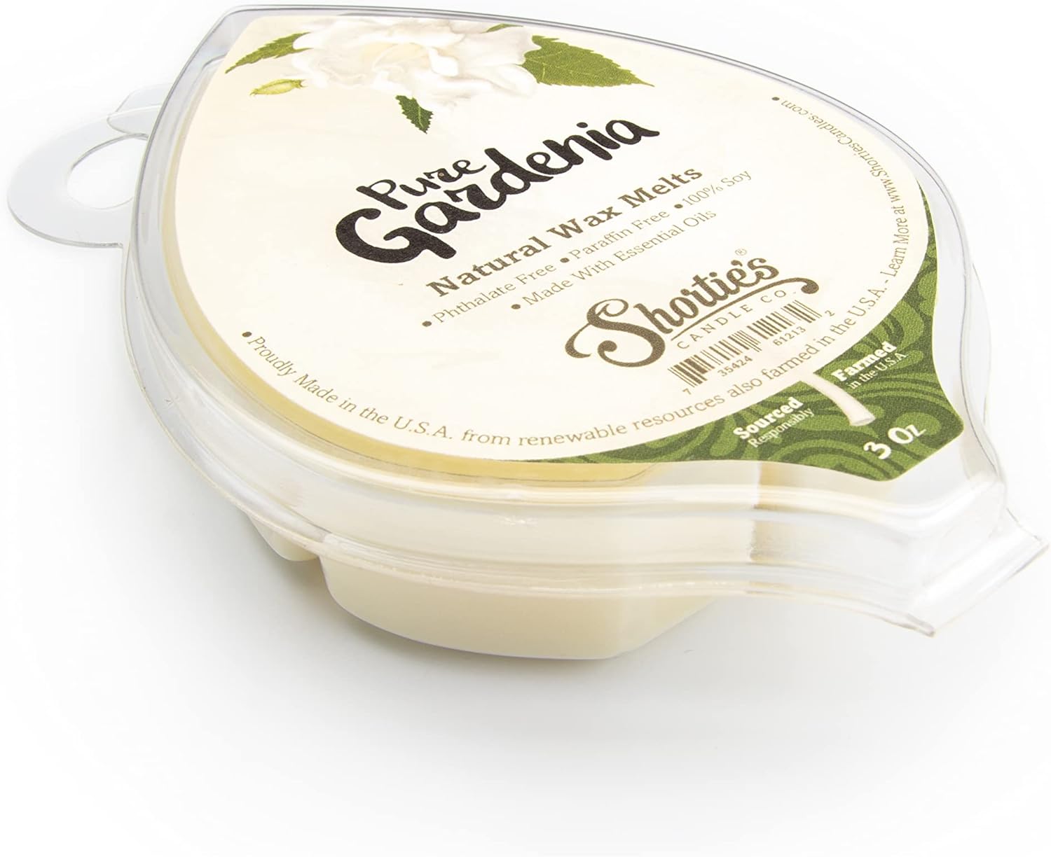 Shorties Candle Company Gardenia Soy Wax Melts 3 Pack