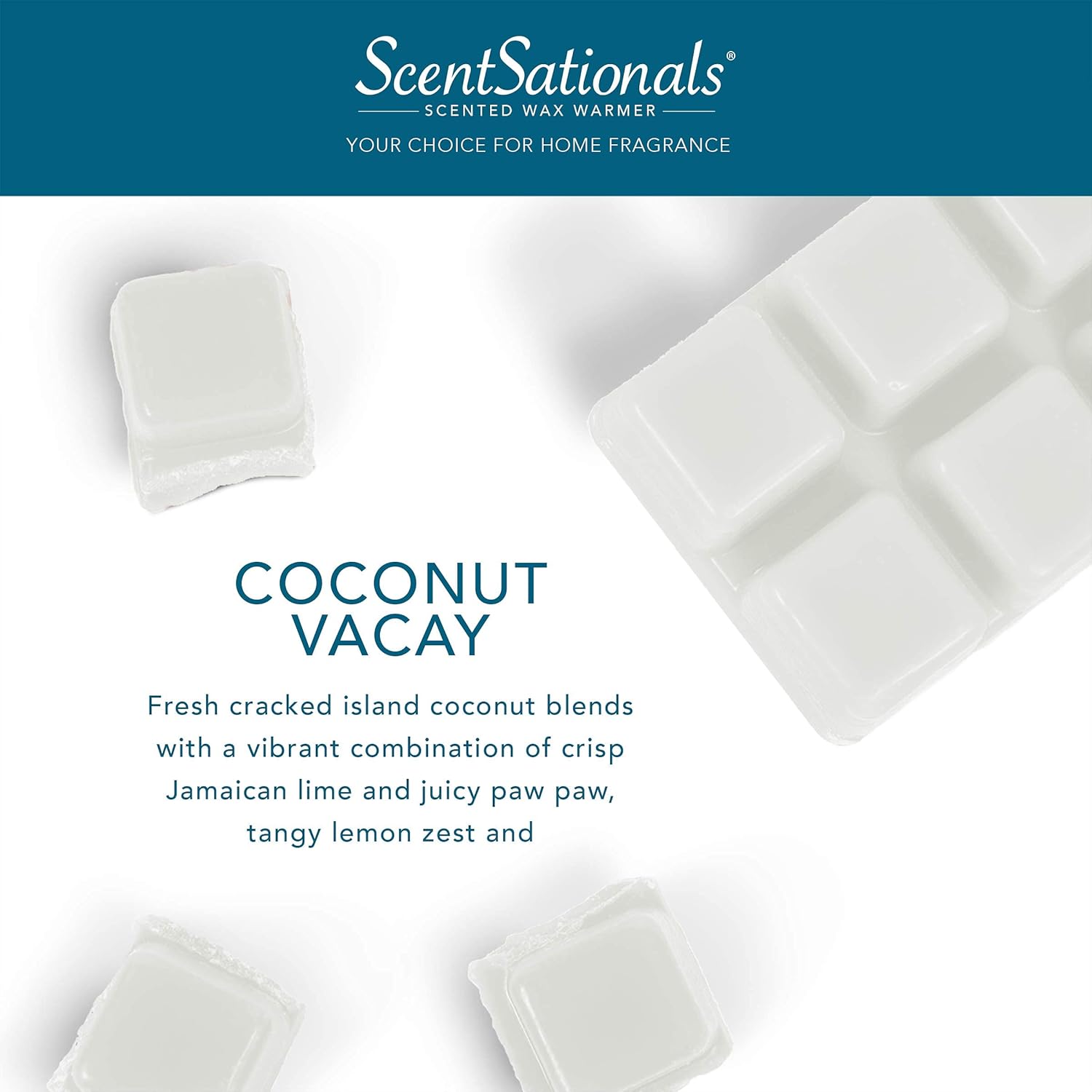 Scentsationals Coconut Vacay Fragrant Melts 25oz