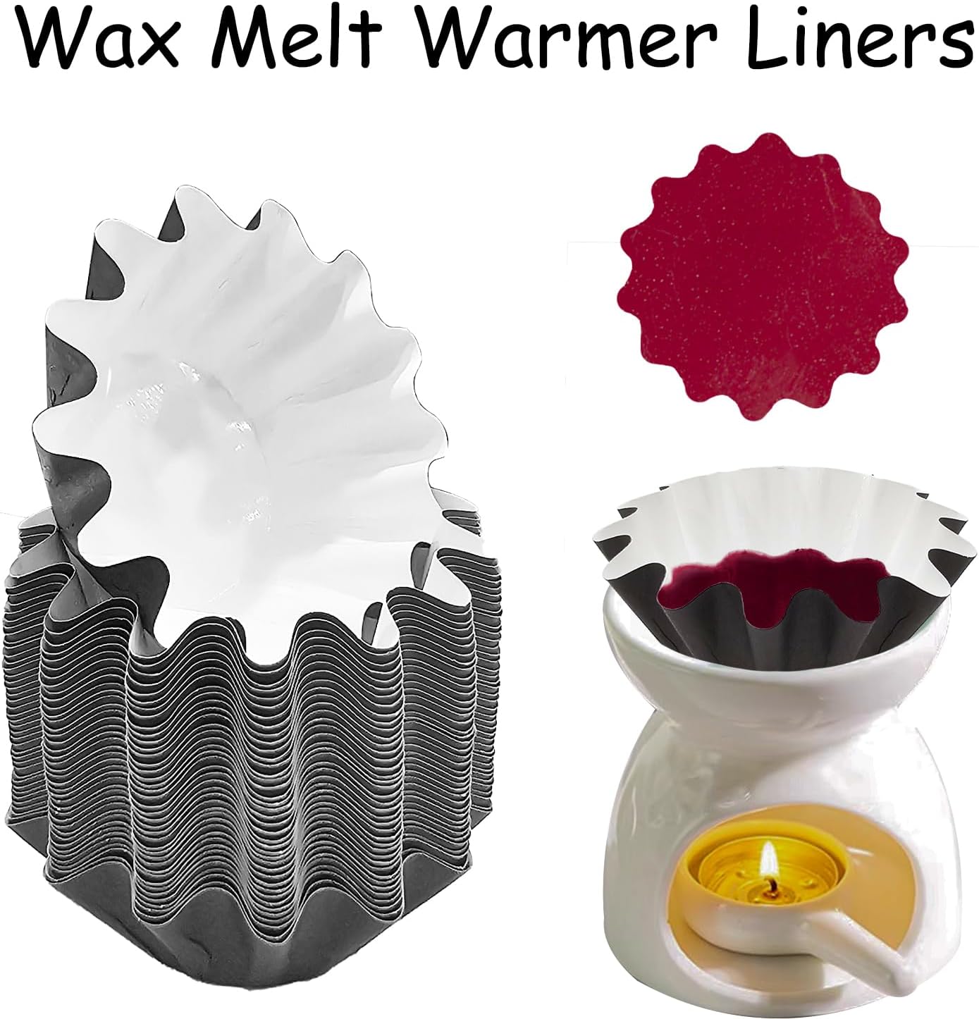 Jolbndcv 60 Pcs Leakproof Wax Melt Cups